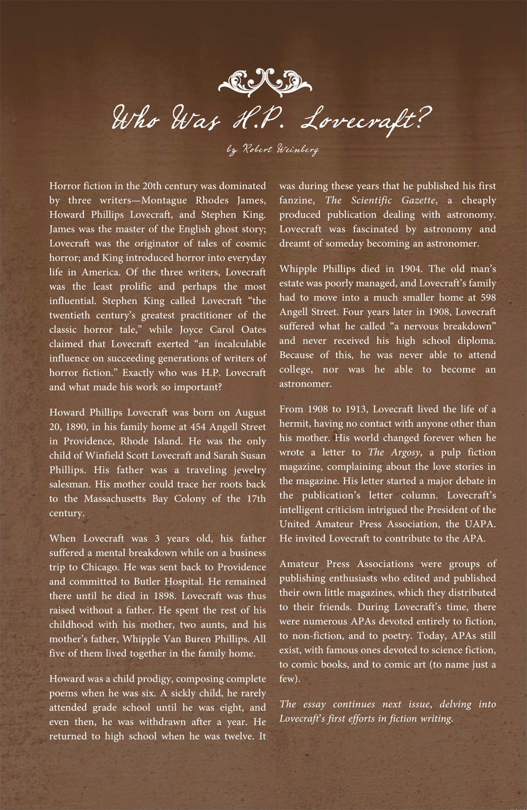 Read online H.P. Lovecraft's The Dunwich Horror comic -  Issue #1 - 26