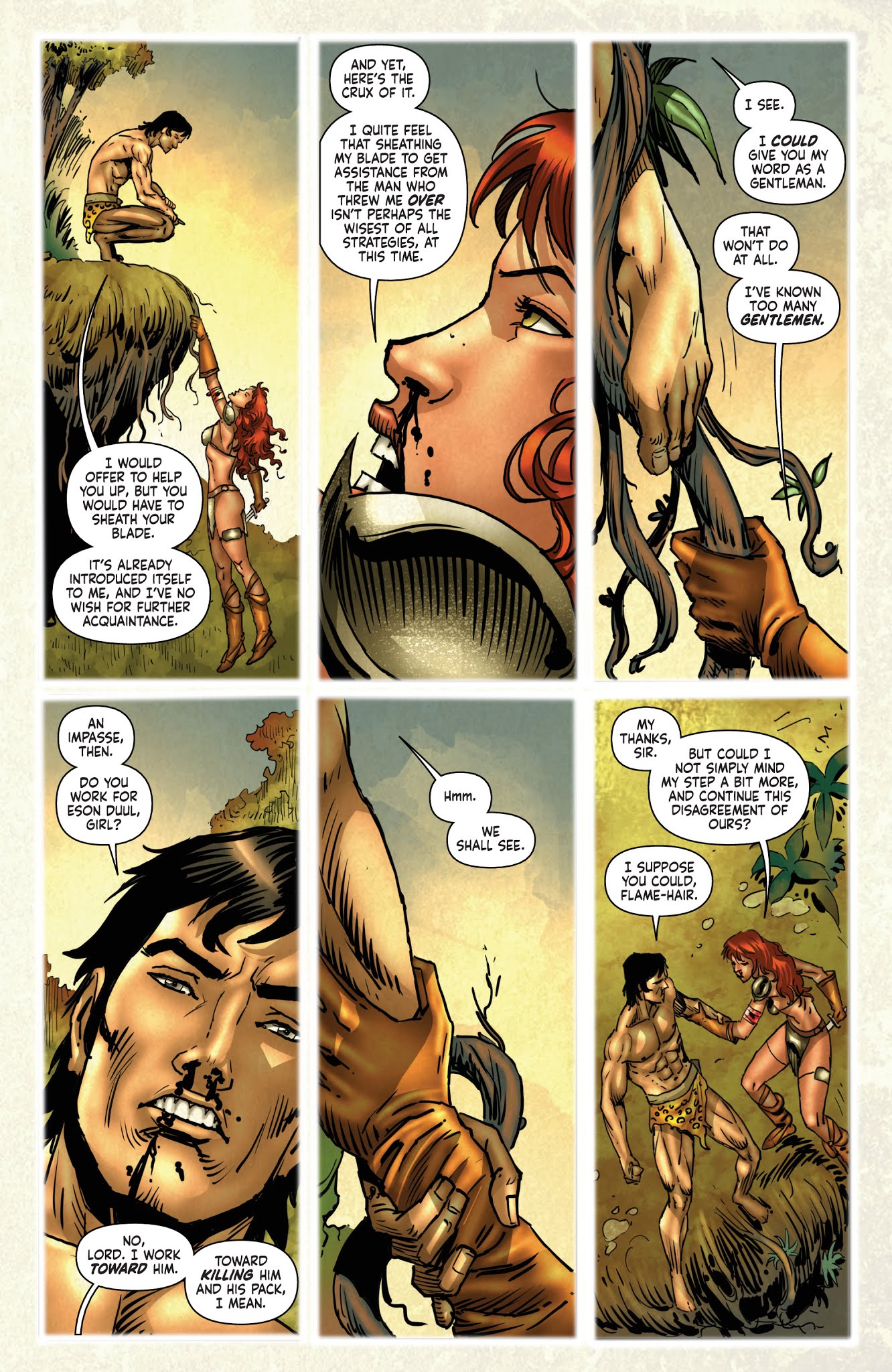 Read online Red Sonja/Tarzan comic -  Issue #2 - 21