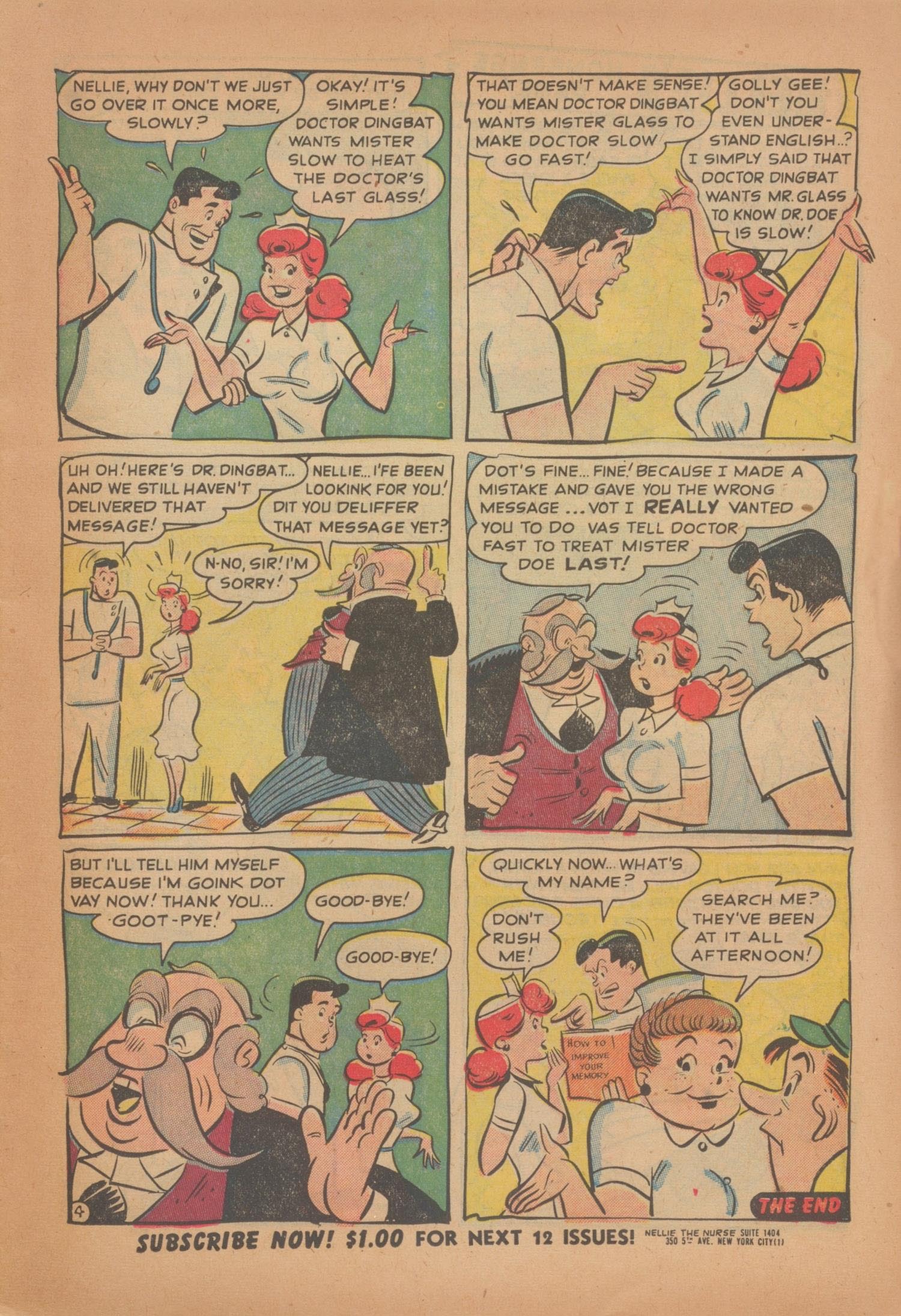 Read online Nellie The Nurse (1945) comic -  Issue #28 - 11