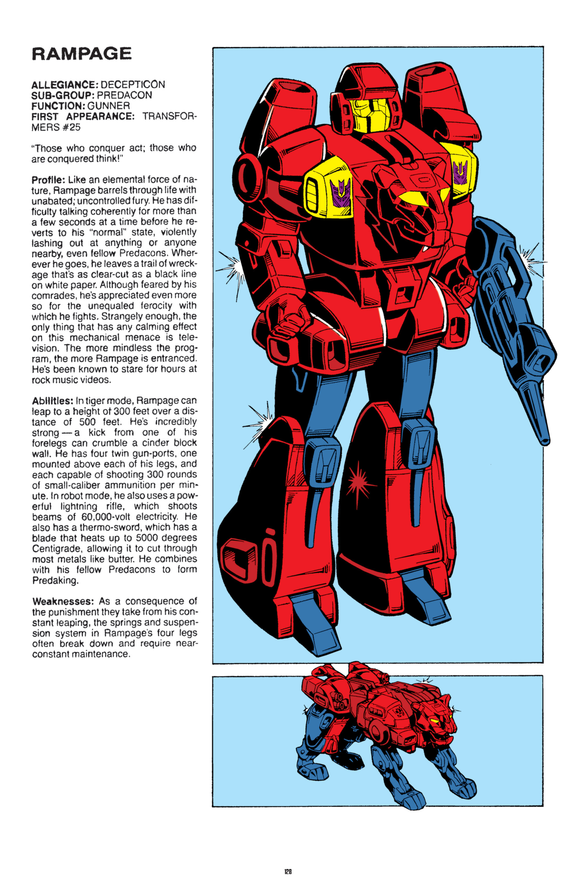 Read online The Transformers Classics comic -  Issue # TPB 8 - 126