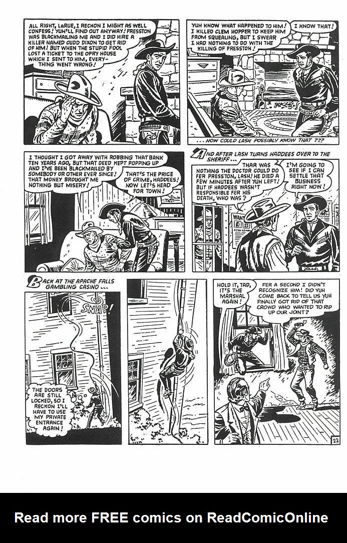 Read online Lash LaRue Western comic -  Issue #2 - 24