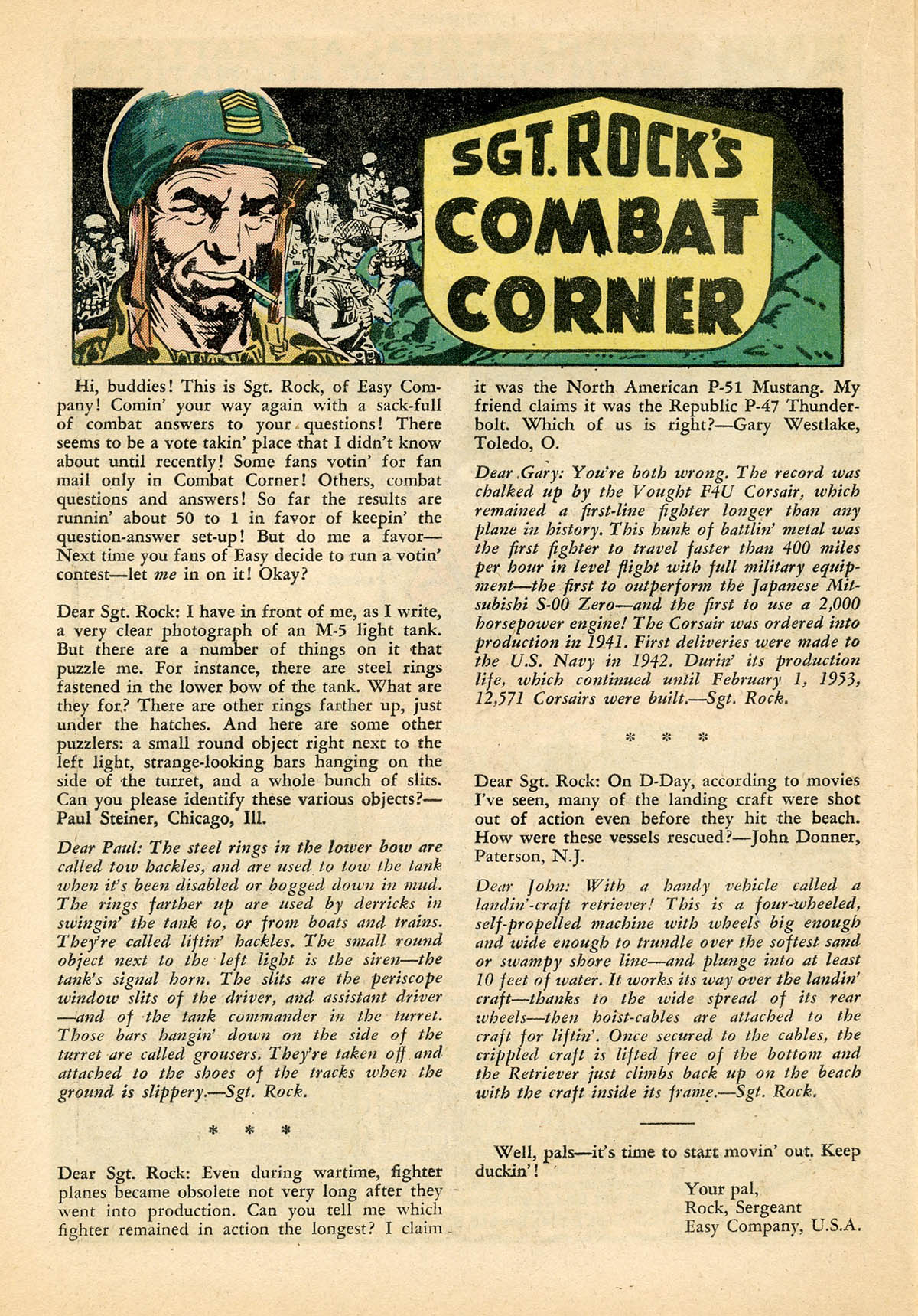 Read online Our Army at War (1952) comic -  Issue #141 - 22