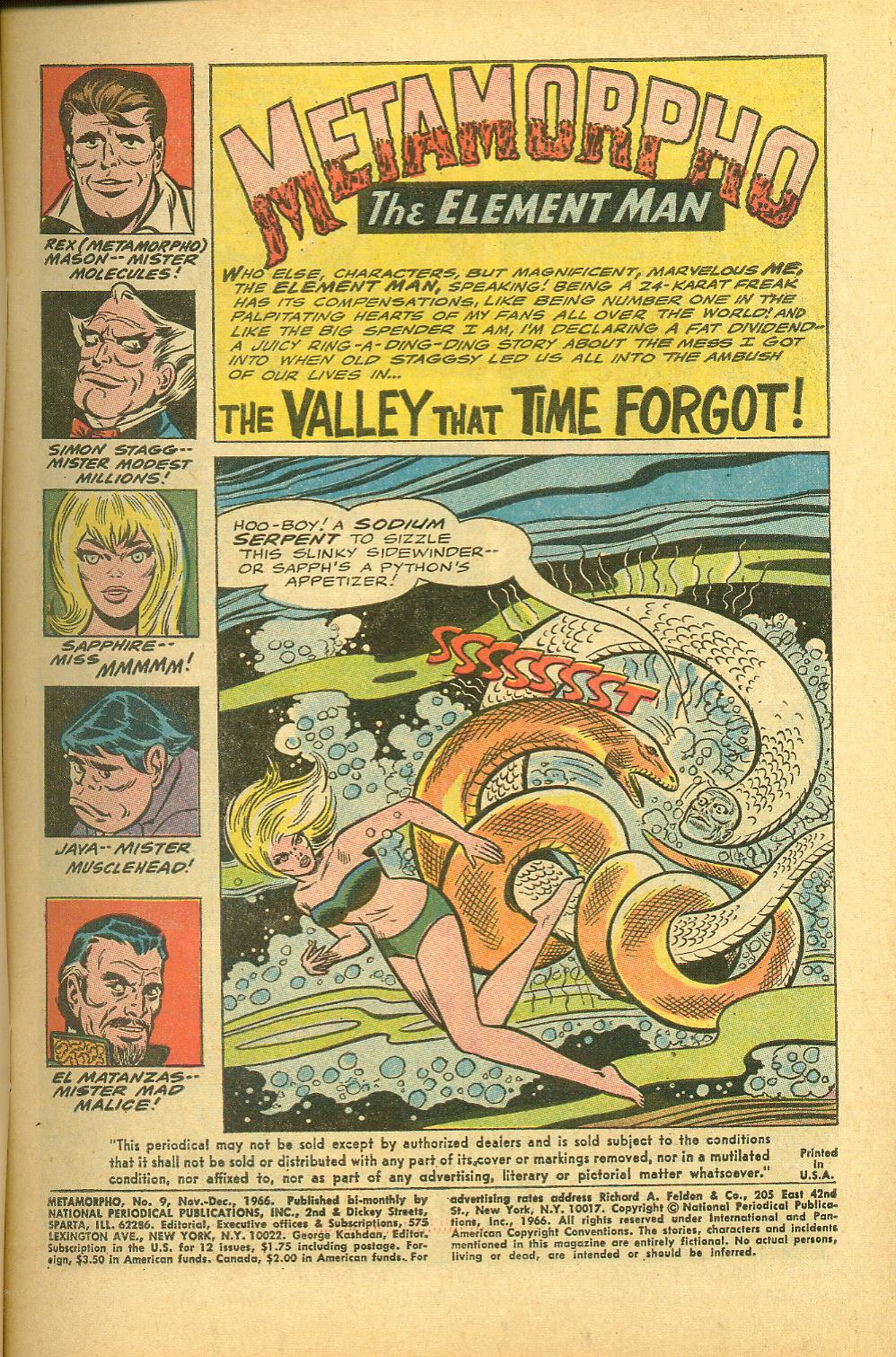 Read online Metamorpho comic -  Issue #9 - 3