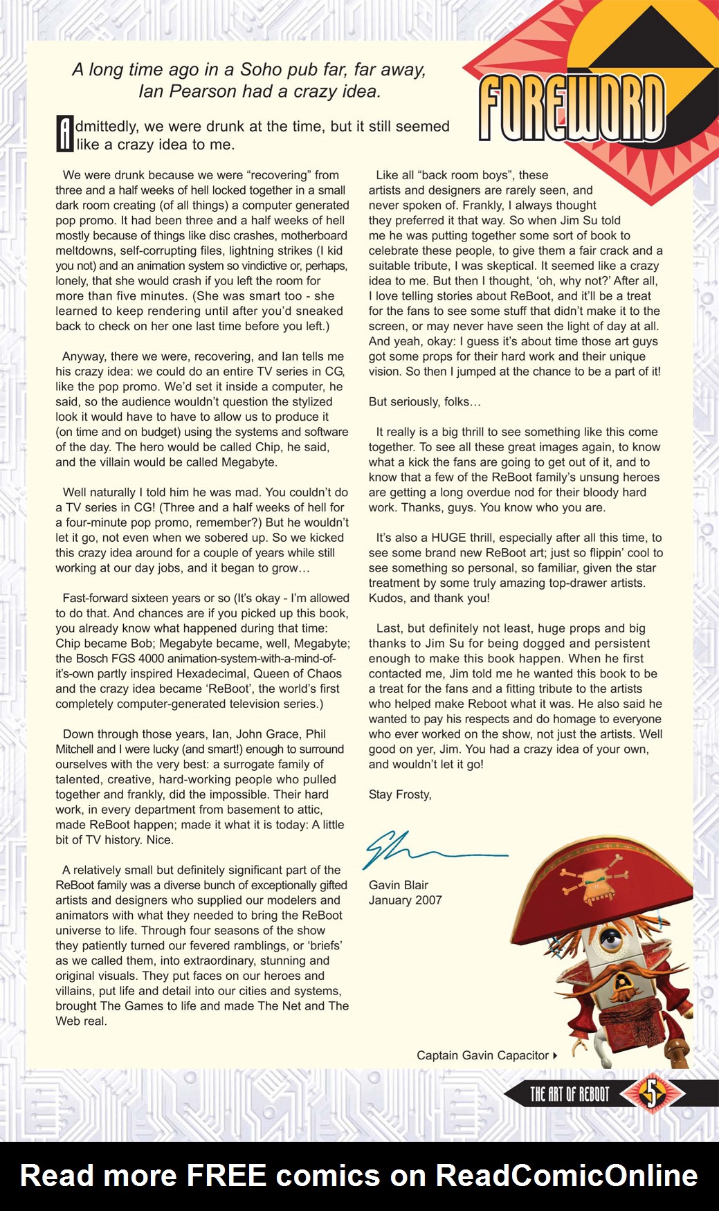 Read online The Art of Reboot comic -  Issue # TPB - 5