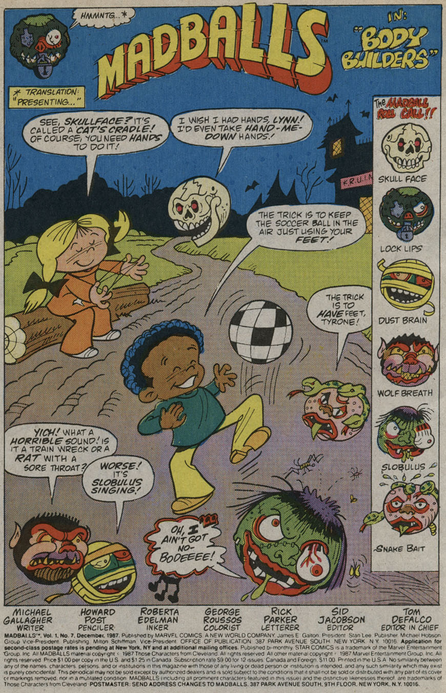 Read online Madballs comic -  Issue #7 - 3