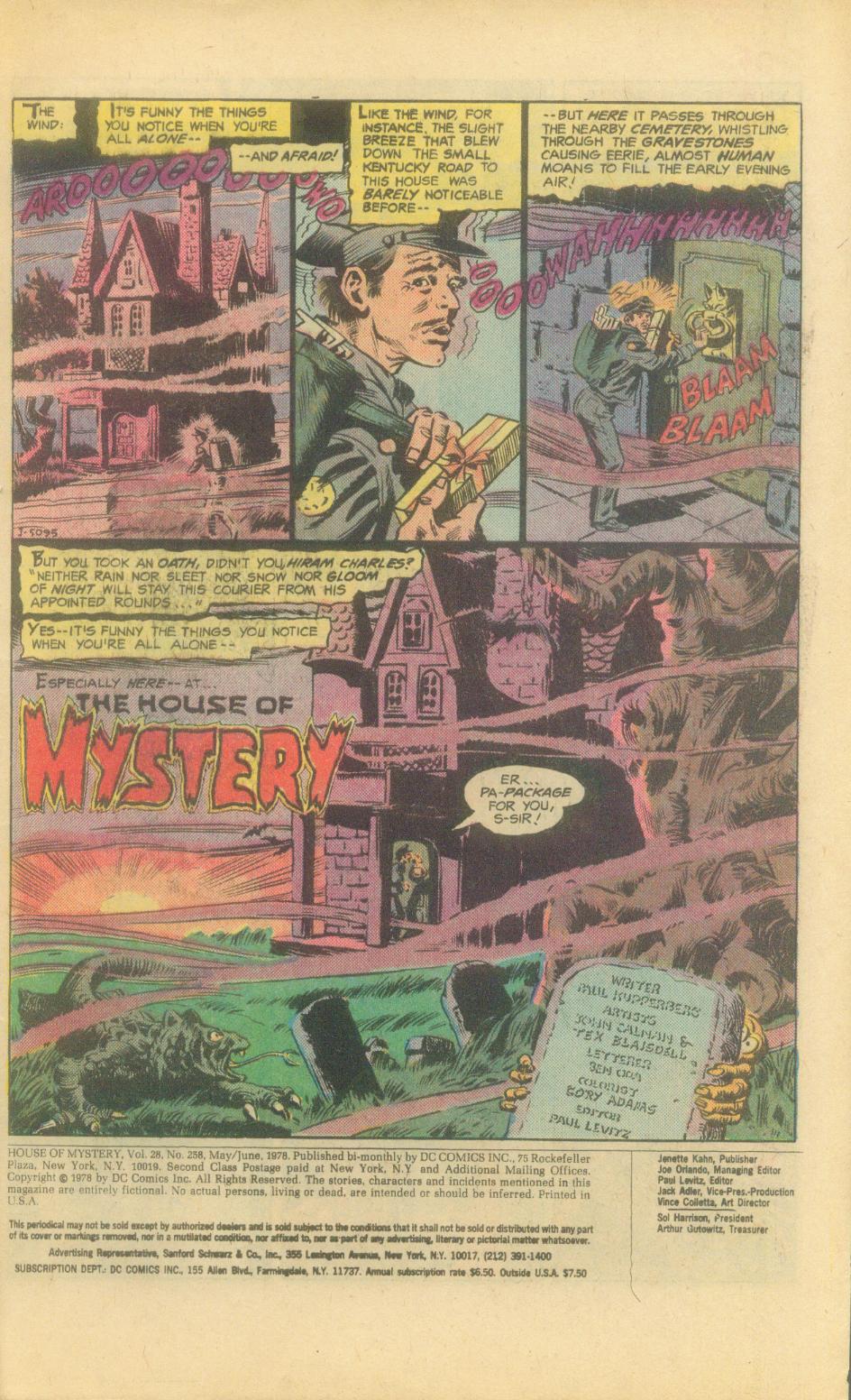 Read online House of Mystery (1951) comic -  Issue #258 - 4