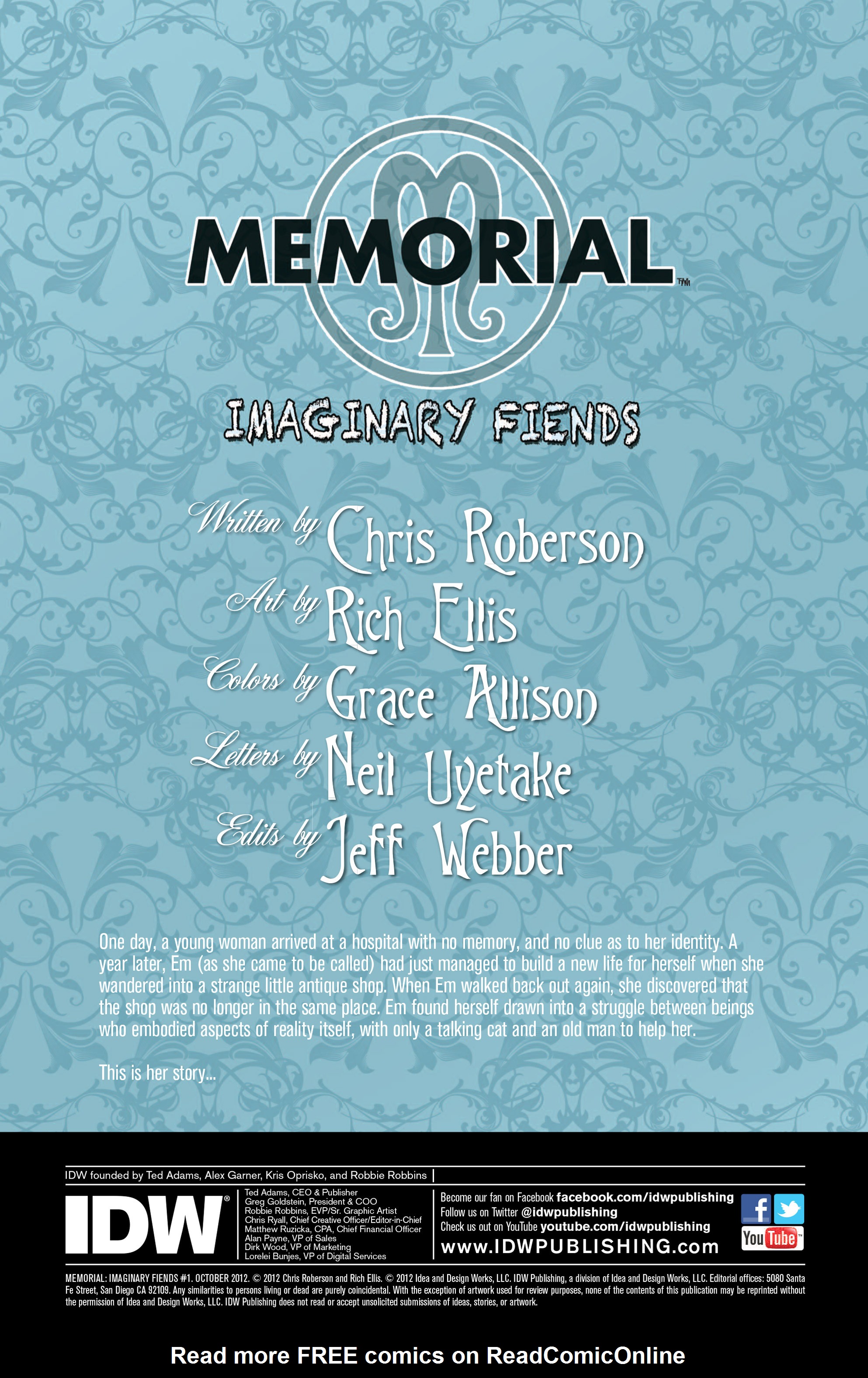 Read online Memorial: Imaginary Fiends comic -  Issue #1 - 2