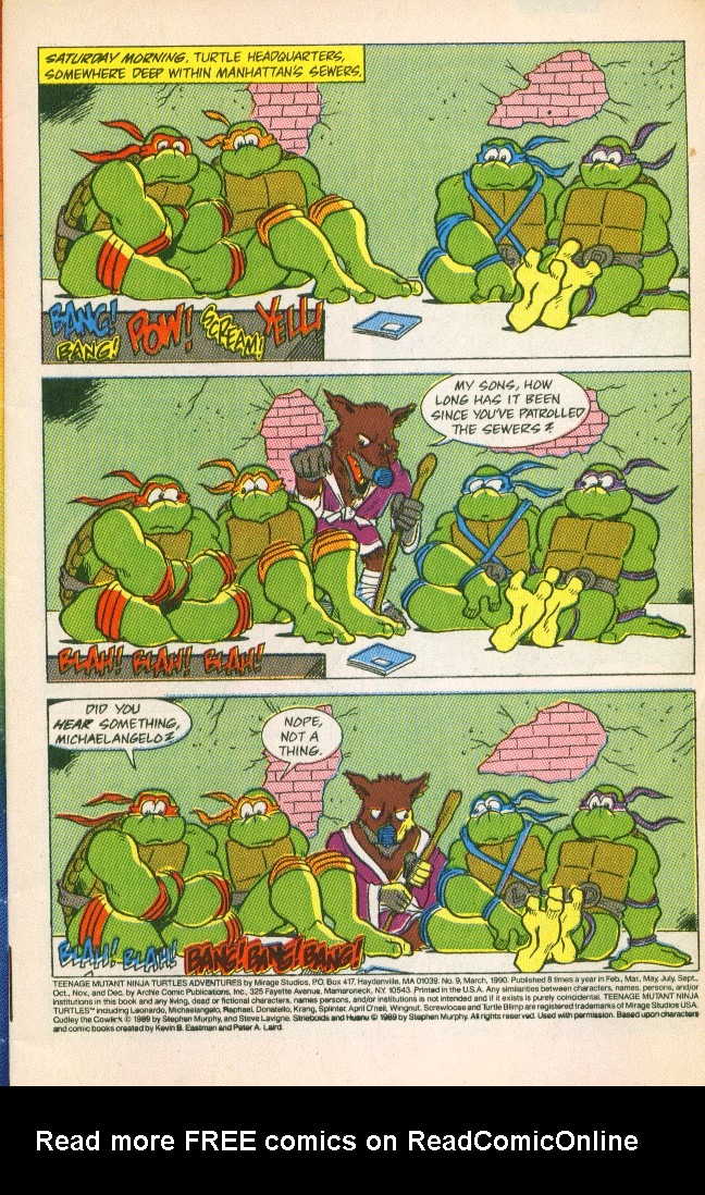 Read online Teenage Mutant Ninja Turtles Adventures (1989) comic -  Issue #9 - 2