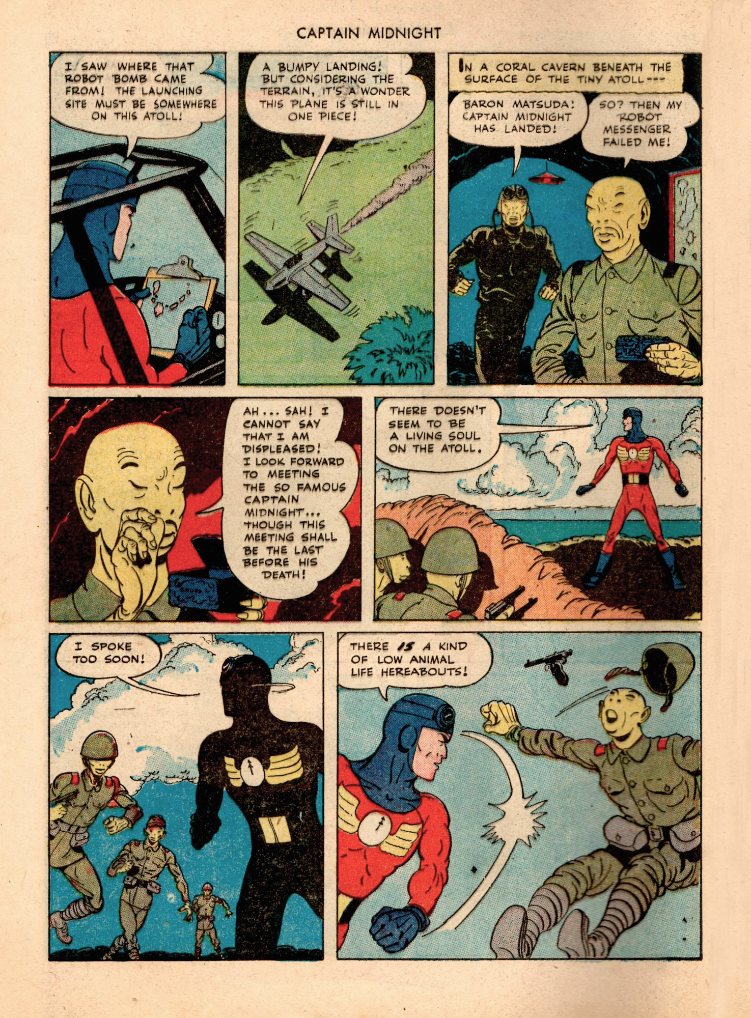 Read online Captain Midnight (1942) comic -  Issue #34 - 8