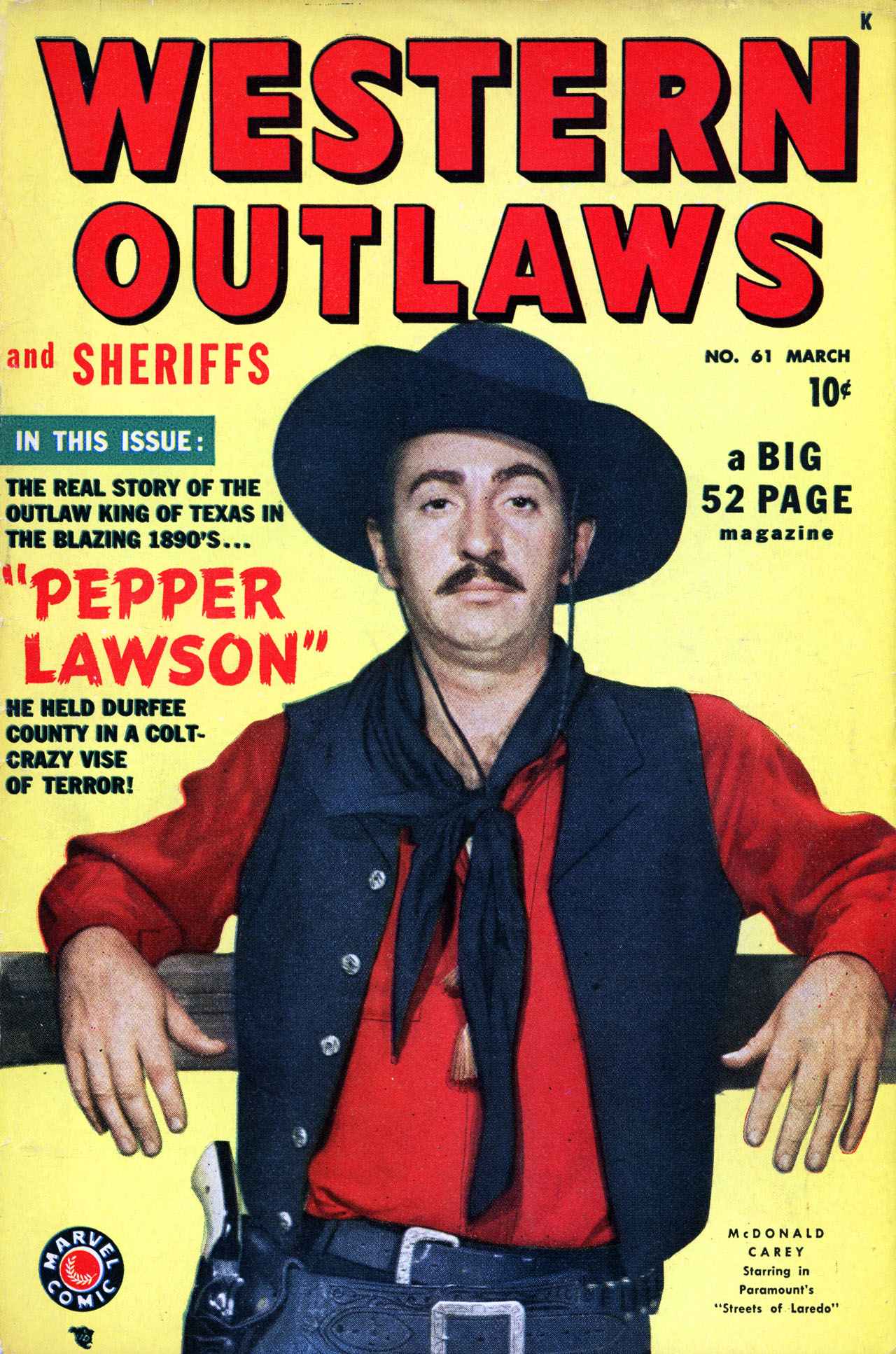 Read online Western Outlaws and Sheriffs comic -  Issue #61 - 1
