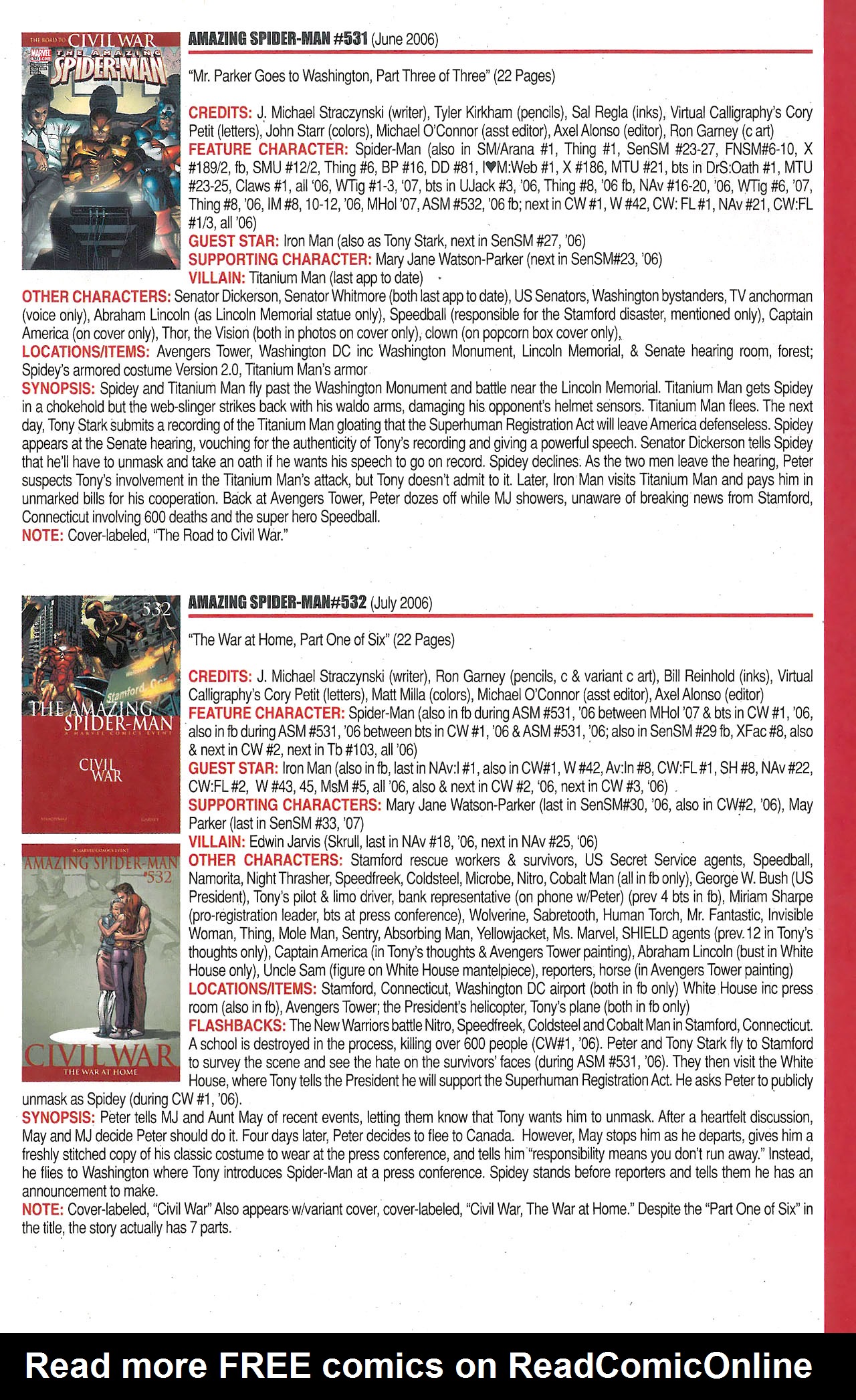 Read online Official Index to the Marvel Universe comic -  Issue #12 - 25