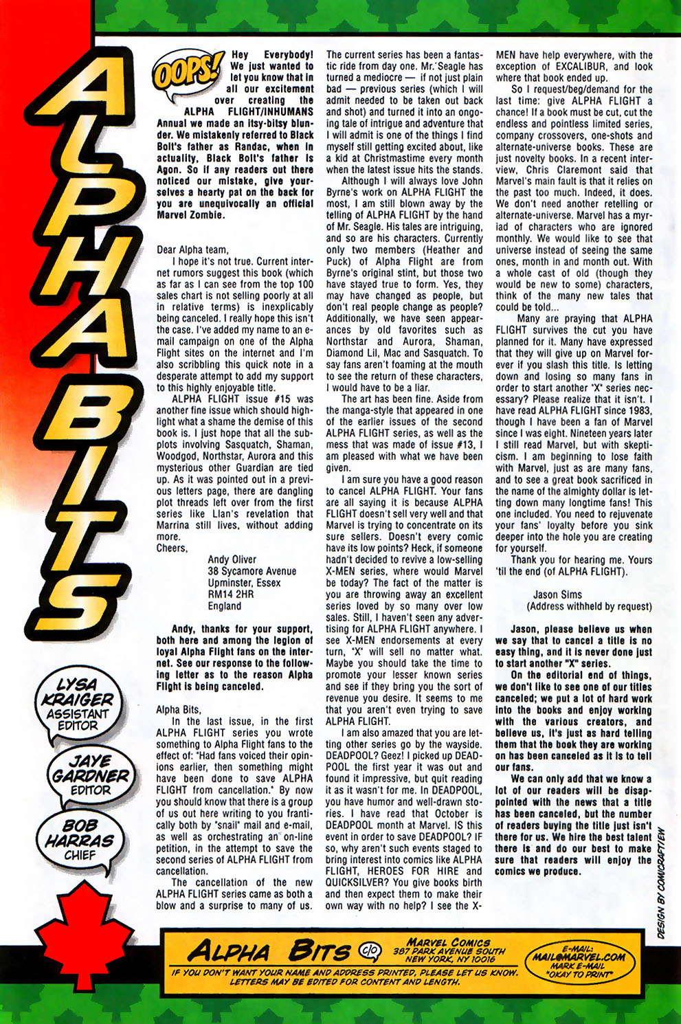 Read online Alpha Flight (1997) comic -  Issue #17 - 25