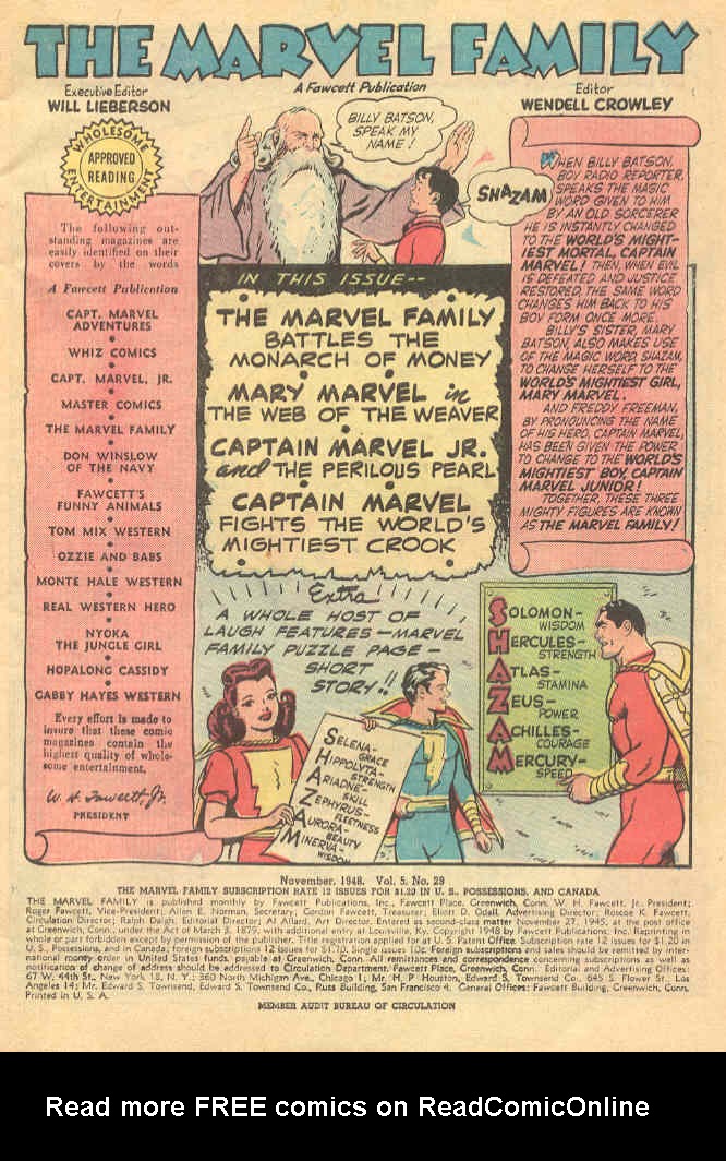 The Marvel Family issue 29 - Page 3