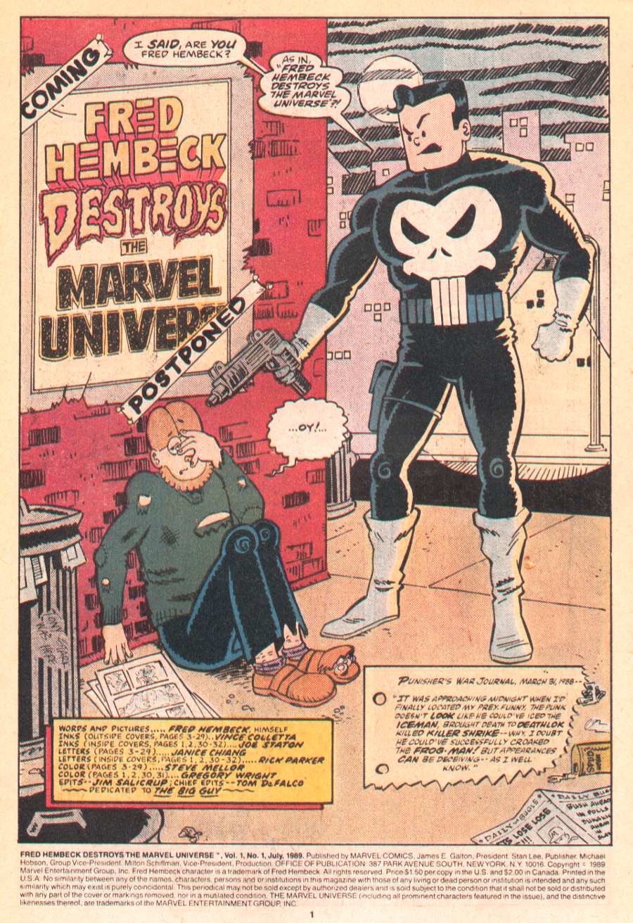 Read online Fred Hembeck Destroys the Marvel Universe comic -  Issue # Full - 3
