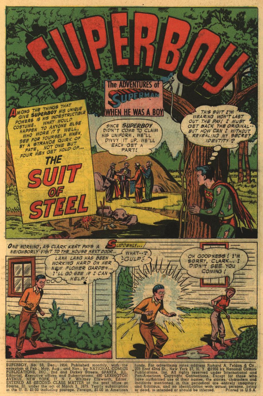 Read online Superboy (1949) comic -  Issue #53 - 2