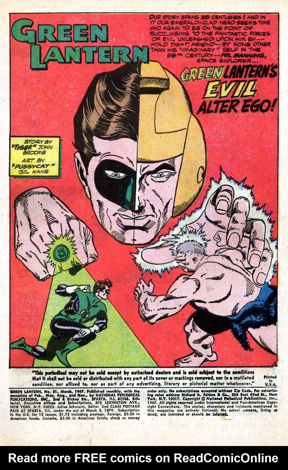 Read online Green Lantern (1960) comic -  Issue #51 - 3
