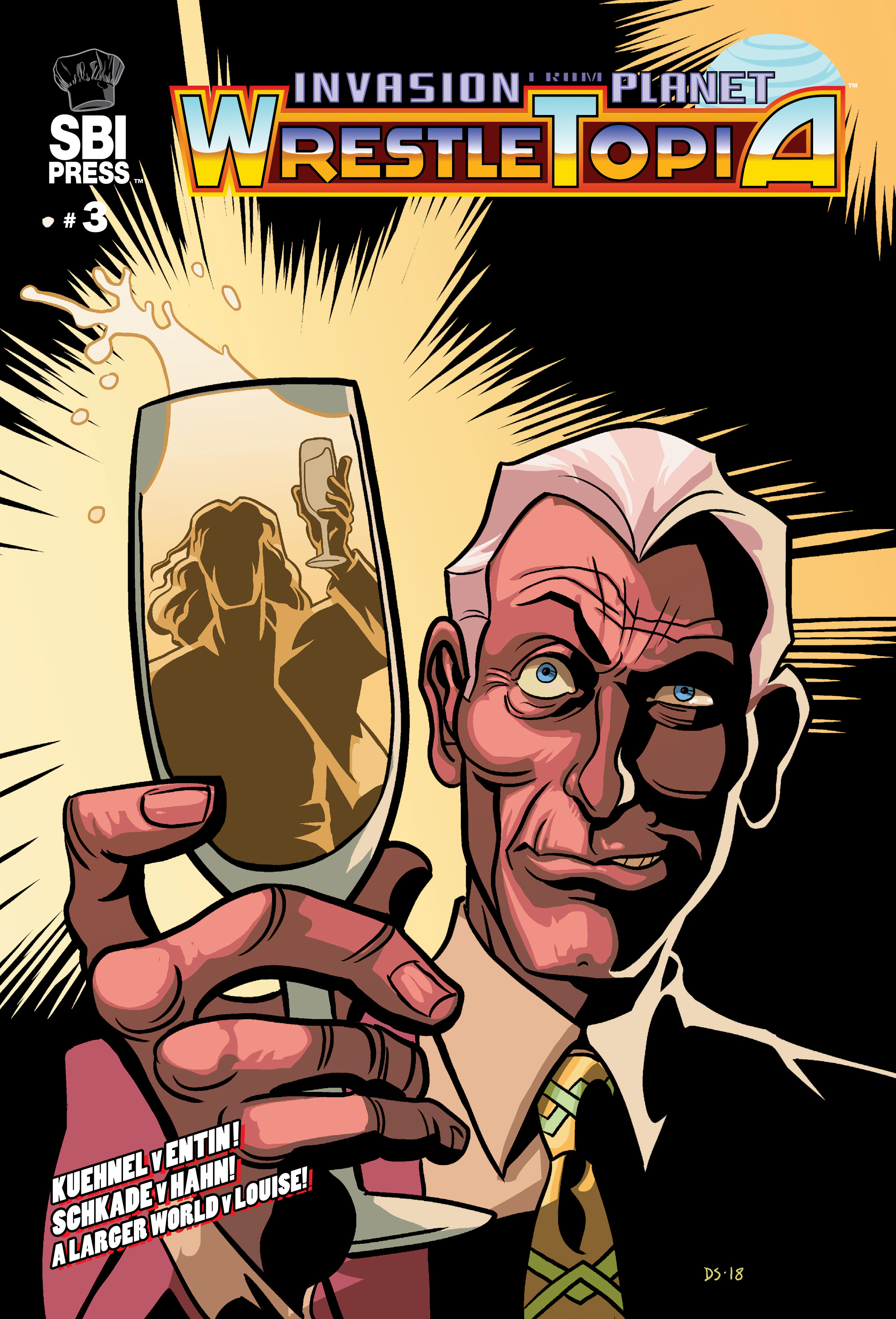 Read online Invasion from Planet Wrestletopia comic -  Issue #3 - 1