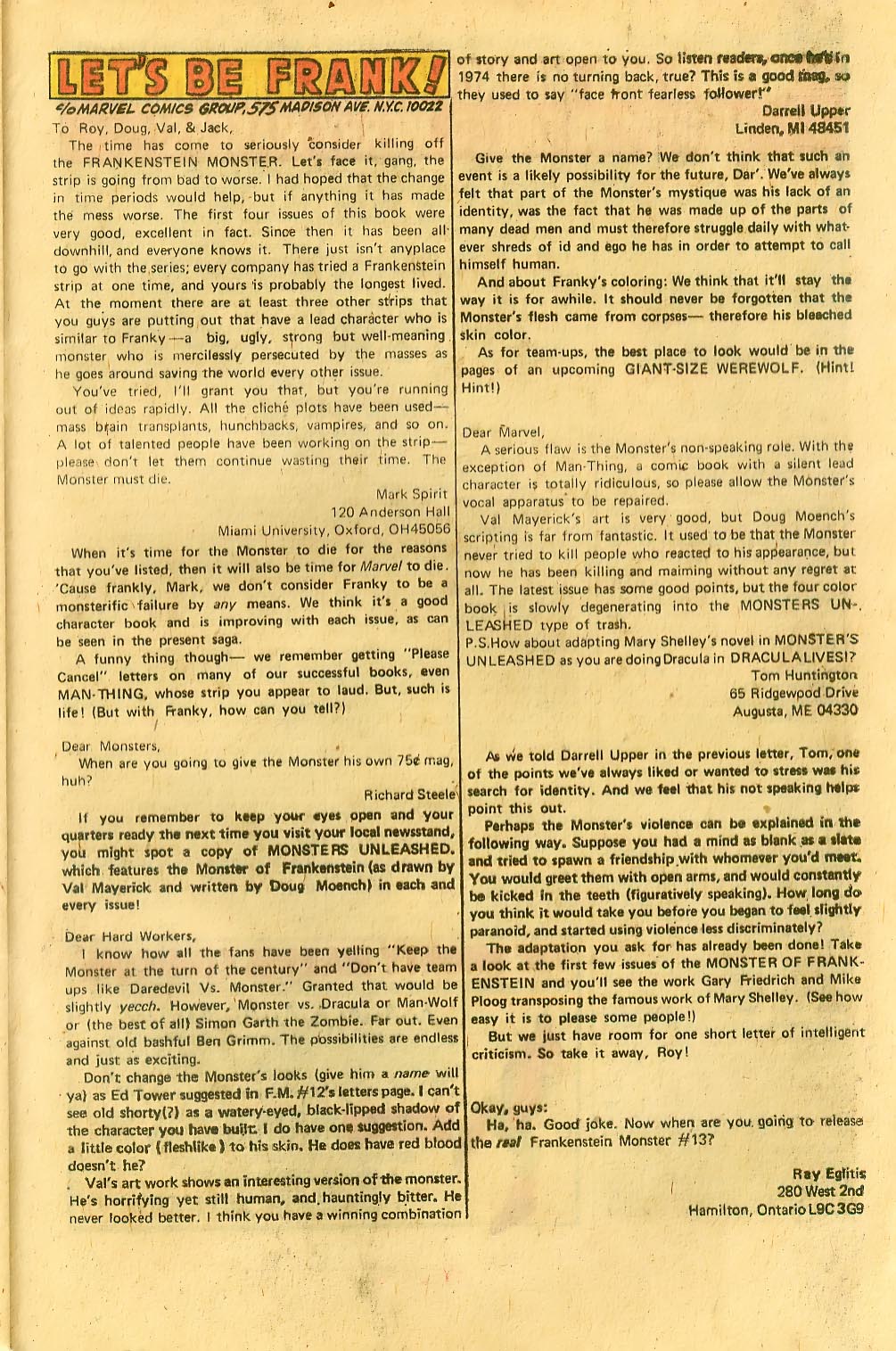 Read online Frankenstein (1973) comic -  Issue #15 - 17