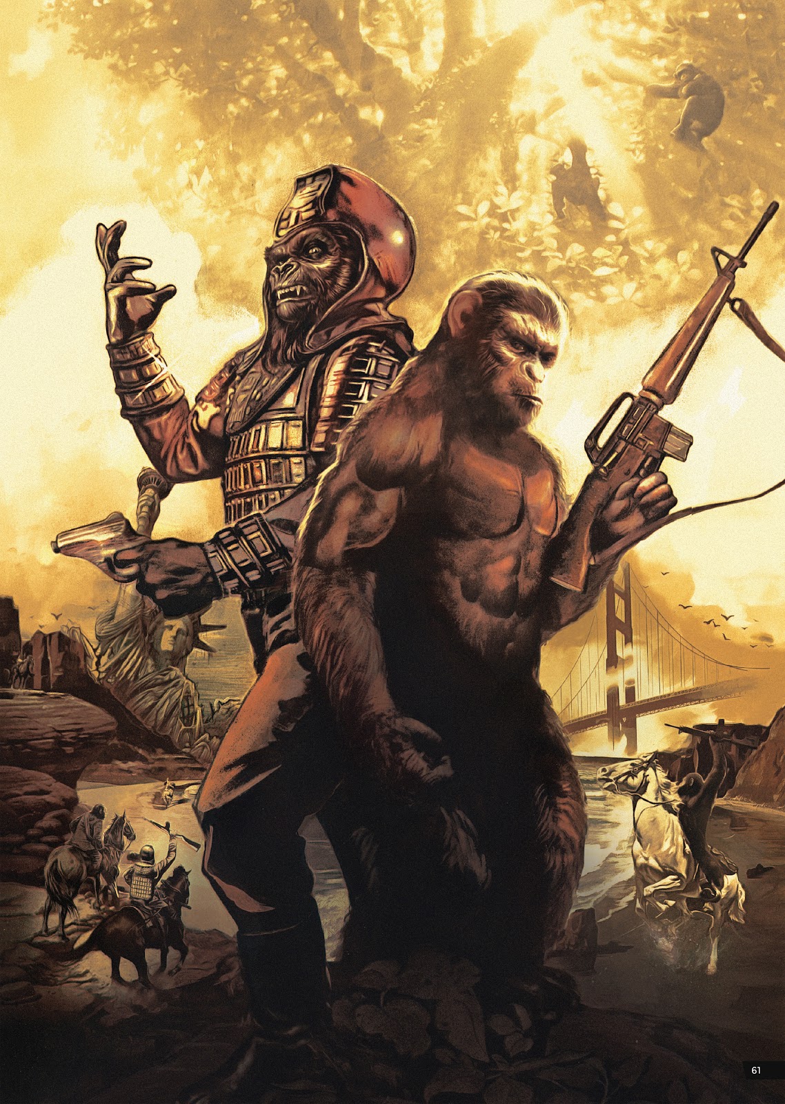 Read online Planet of the Apes Artist Tribute comic -  Issue # TPB - 61