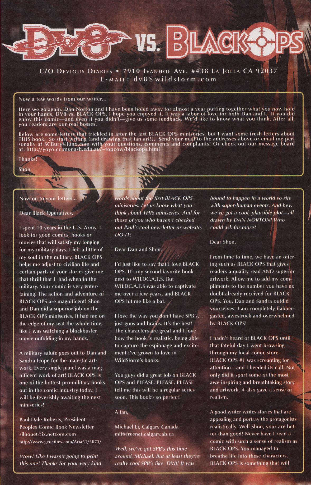 Read online DV8 vs. Black Ops comic -  Issue #1 - 23