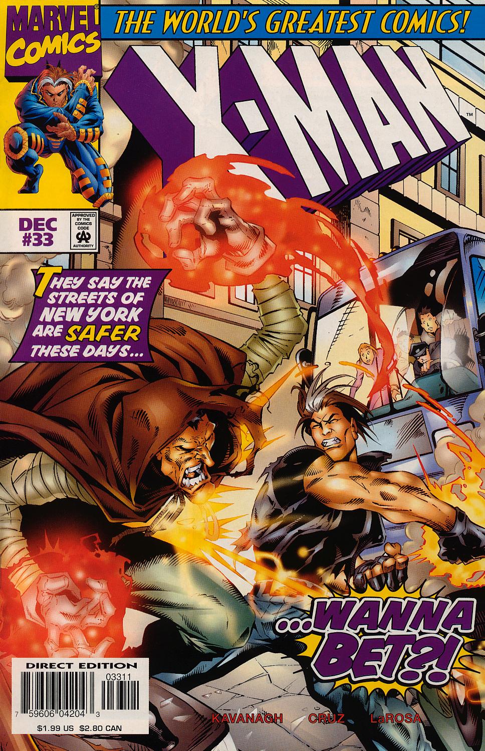 Read online X-Man comic -  Issue #33 - 1