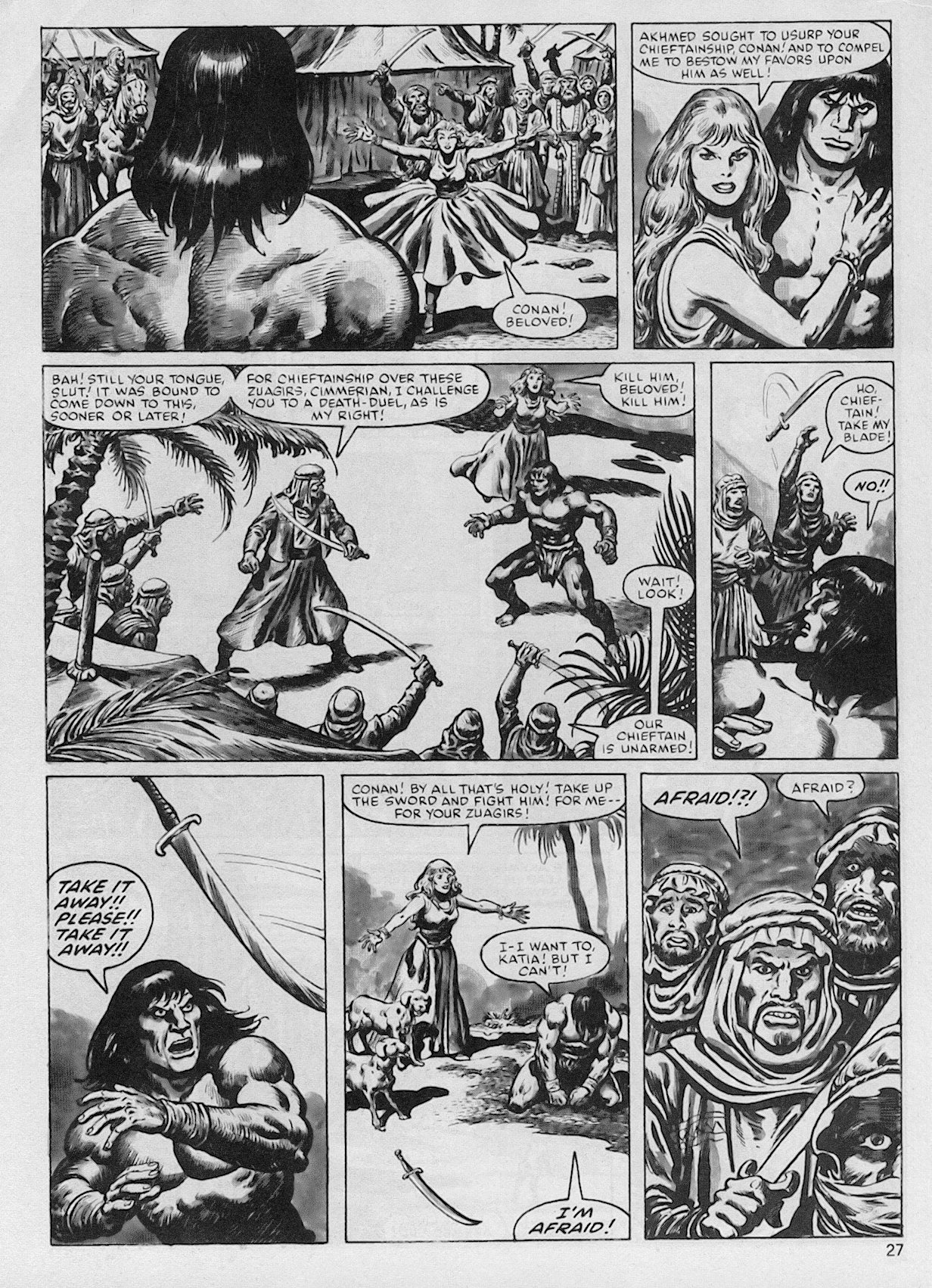 Read online The Savage Sword Of Conan comic -  Issue #102 - 27