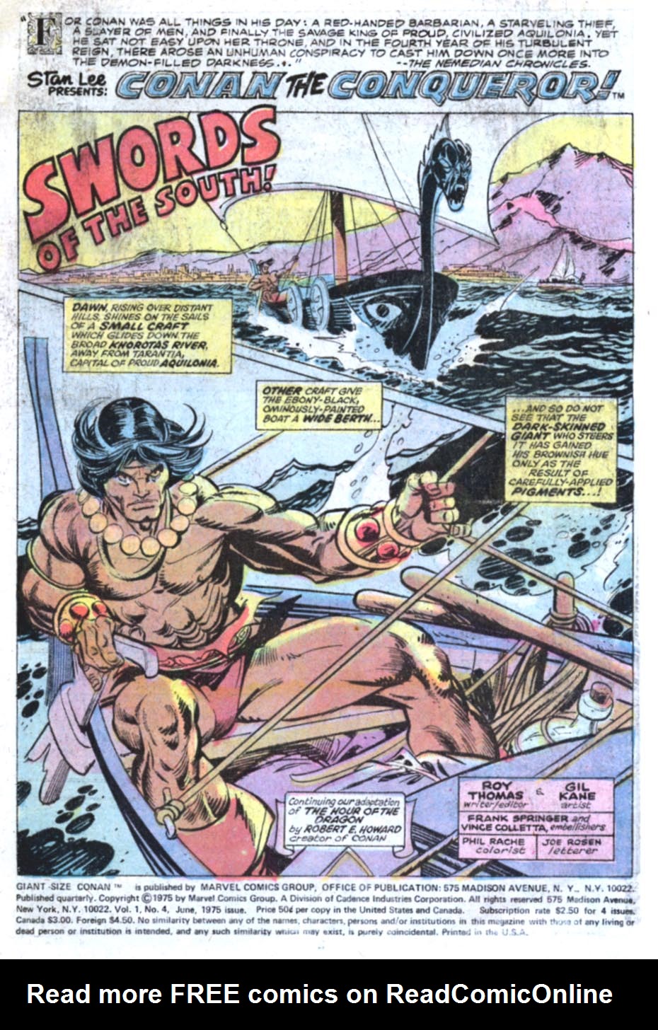 Read online Giant-Size Conan comic -  Issue #4 - 2