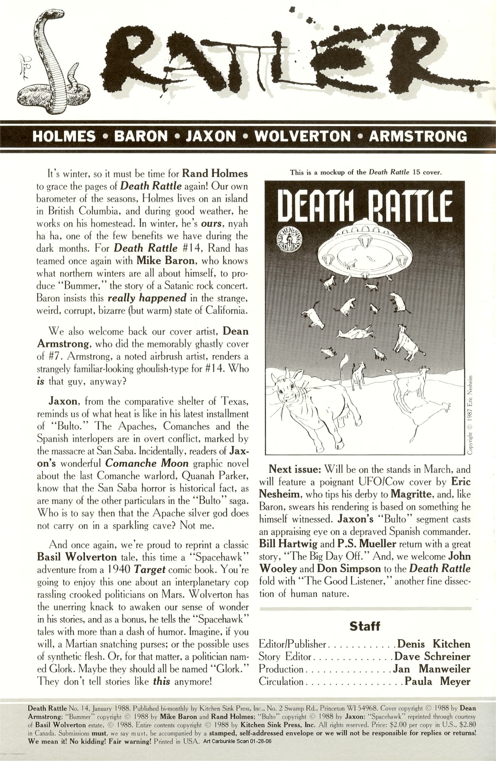 Read online Death Rattle comic -  Issue #14 - 2