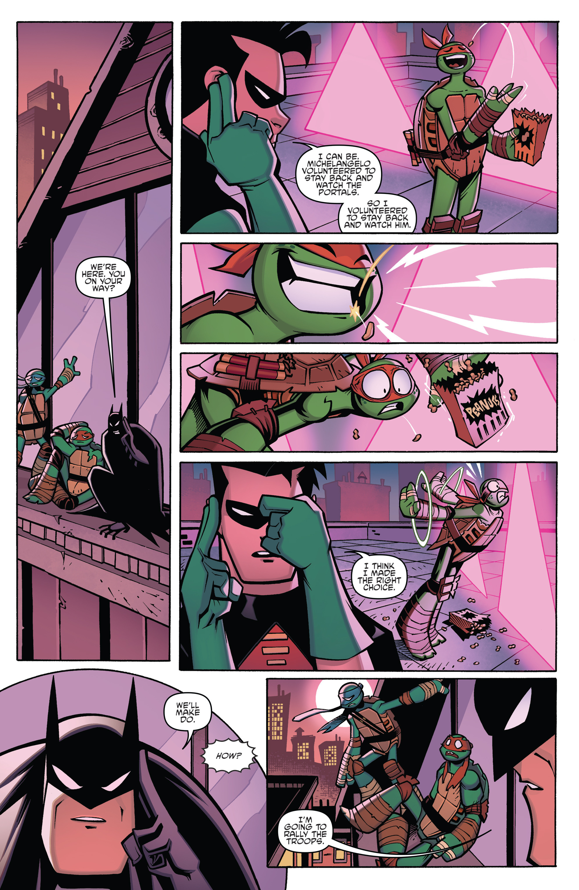 Read online Batman/Teenage Mutant Ninja Turtles Adventure comic -  Issue #4 - 16