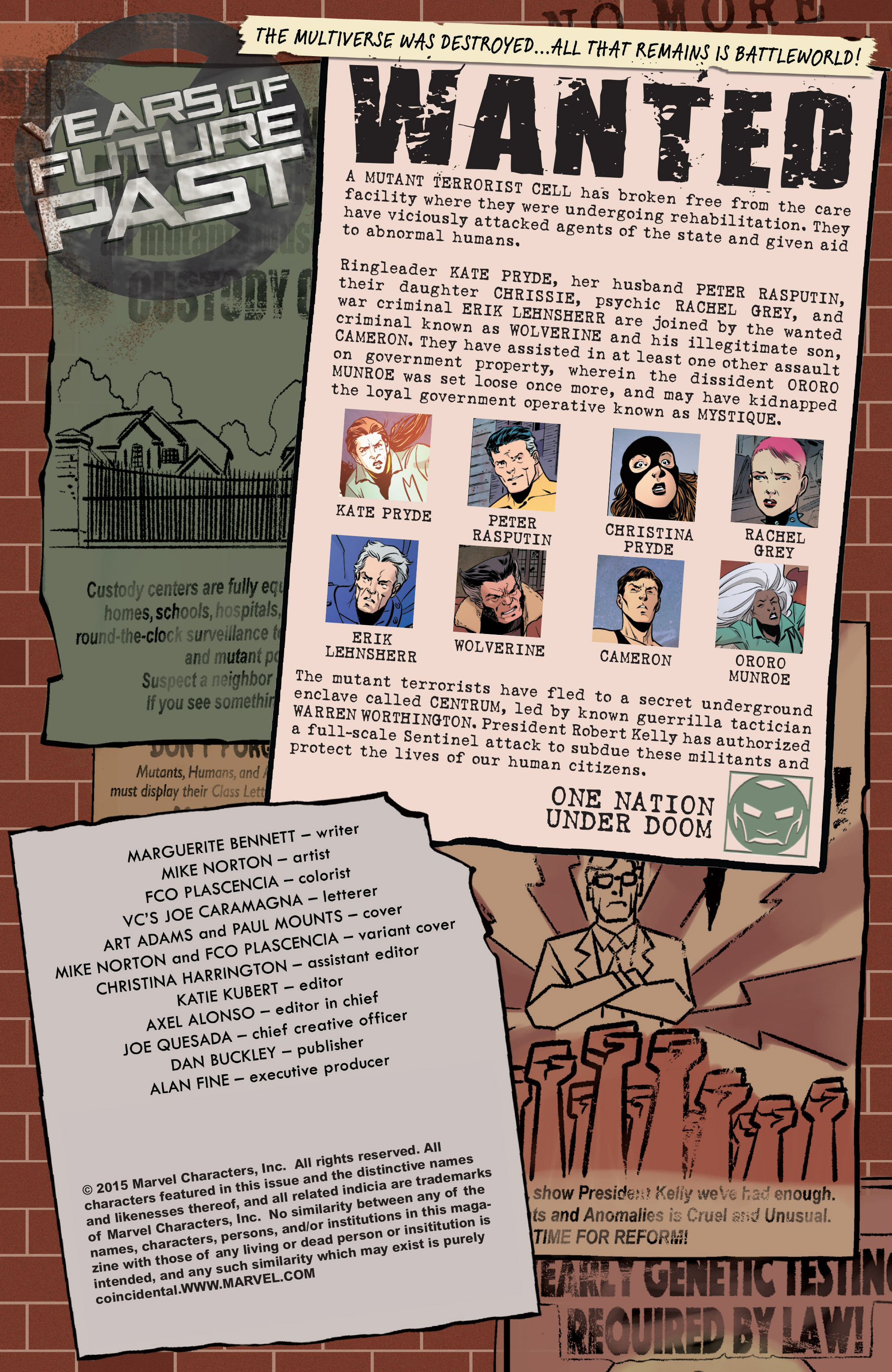 Read online Years of Future Past comic -  Issue #3 - 2