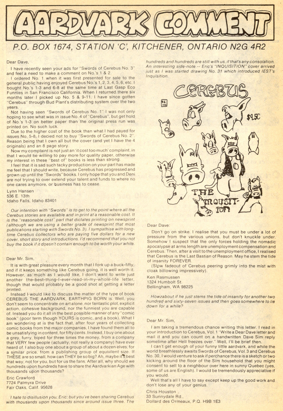 Cerebus Issue #33 #33 - English 25 Cerebus Issue #33 #33 - English 25