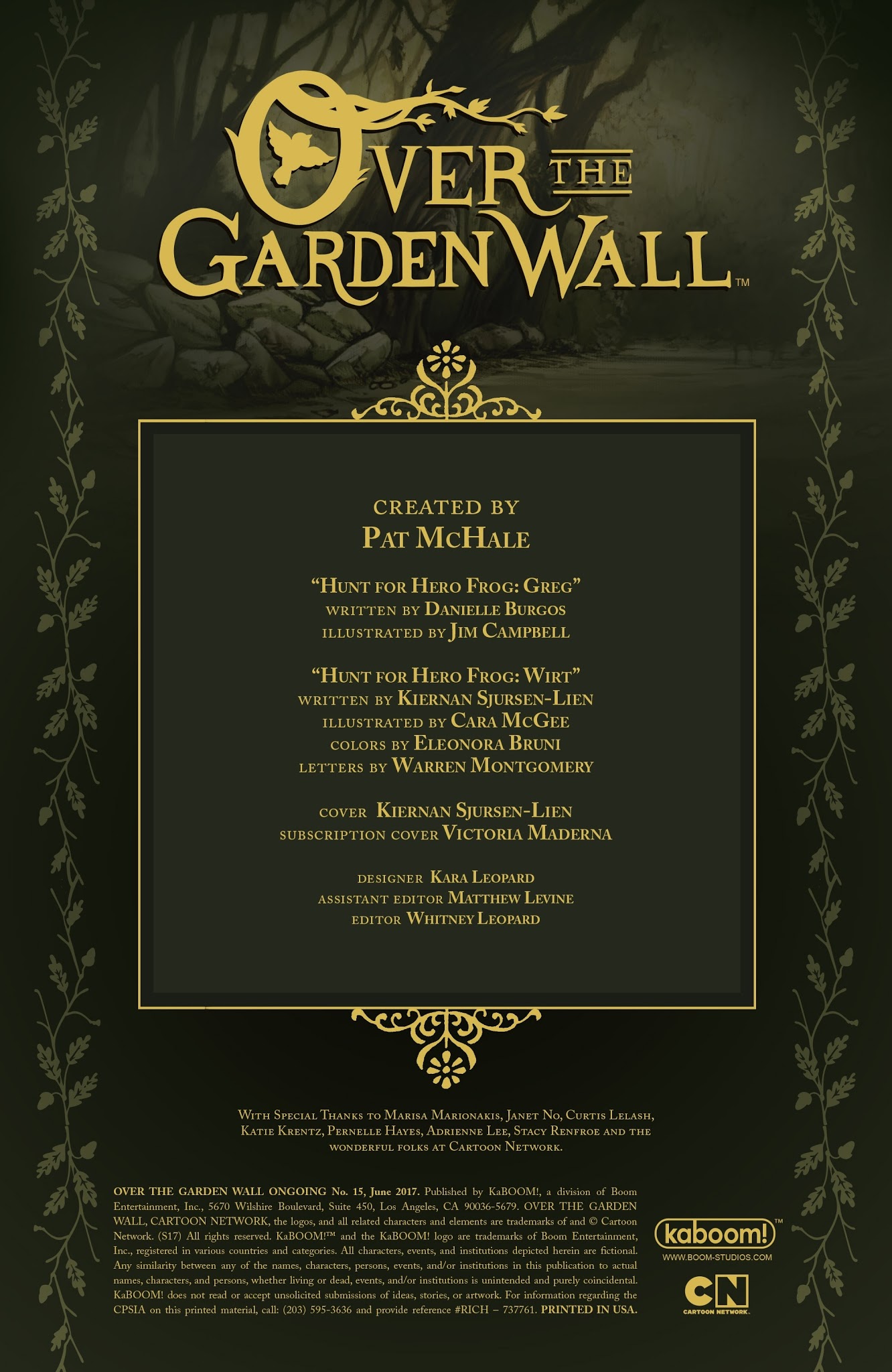 Read online Over the Garden Wall (2016) comic -  Issue #15 - 2