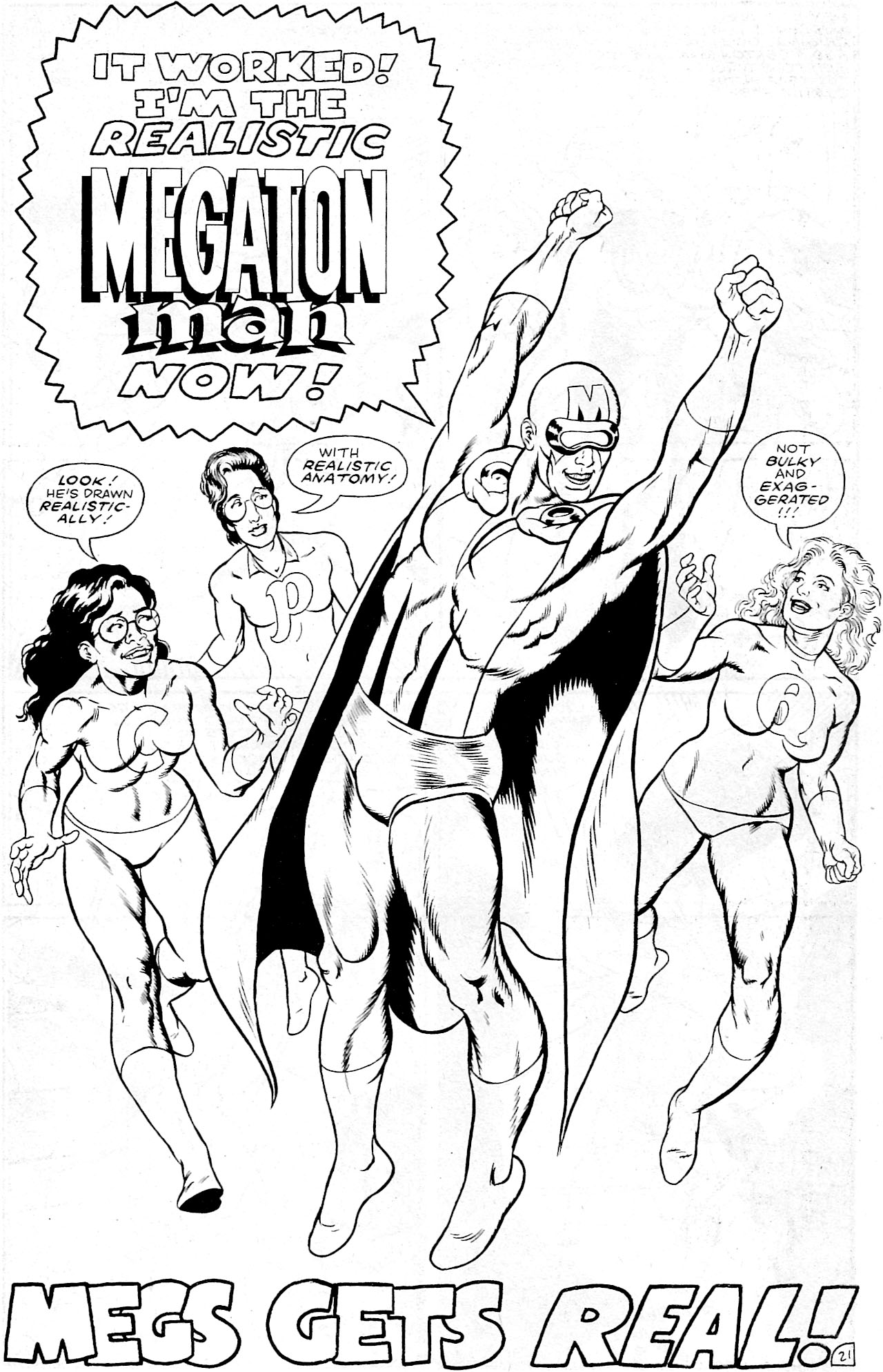 Read online Megaton Man Meets The Uncatergorizable X-Them comic -  Issue # Full - 23