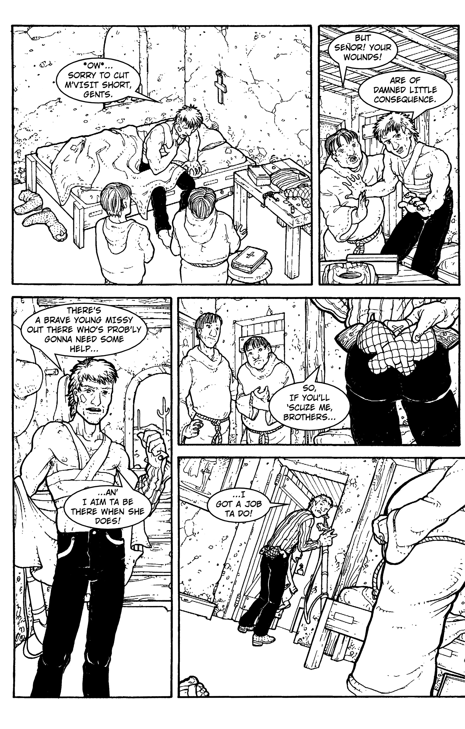 Read online Warrior Nun: Black & White comic -  Issue #15 - 11