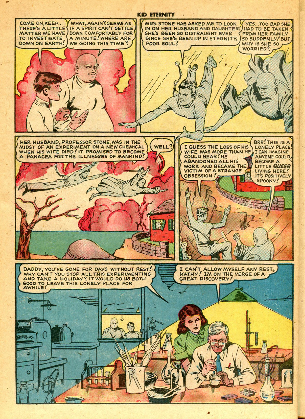 Read online Kid Eternity (1946) comic -  Issue #14 - 16