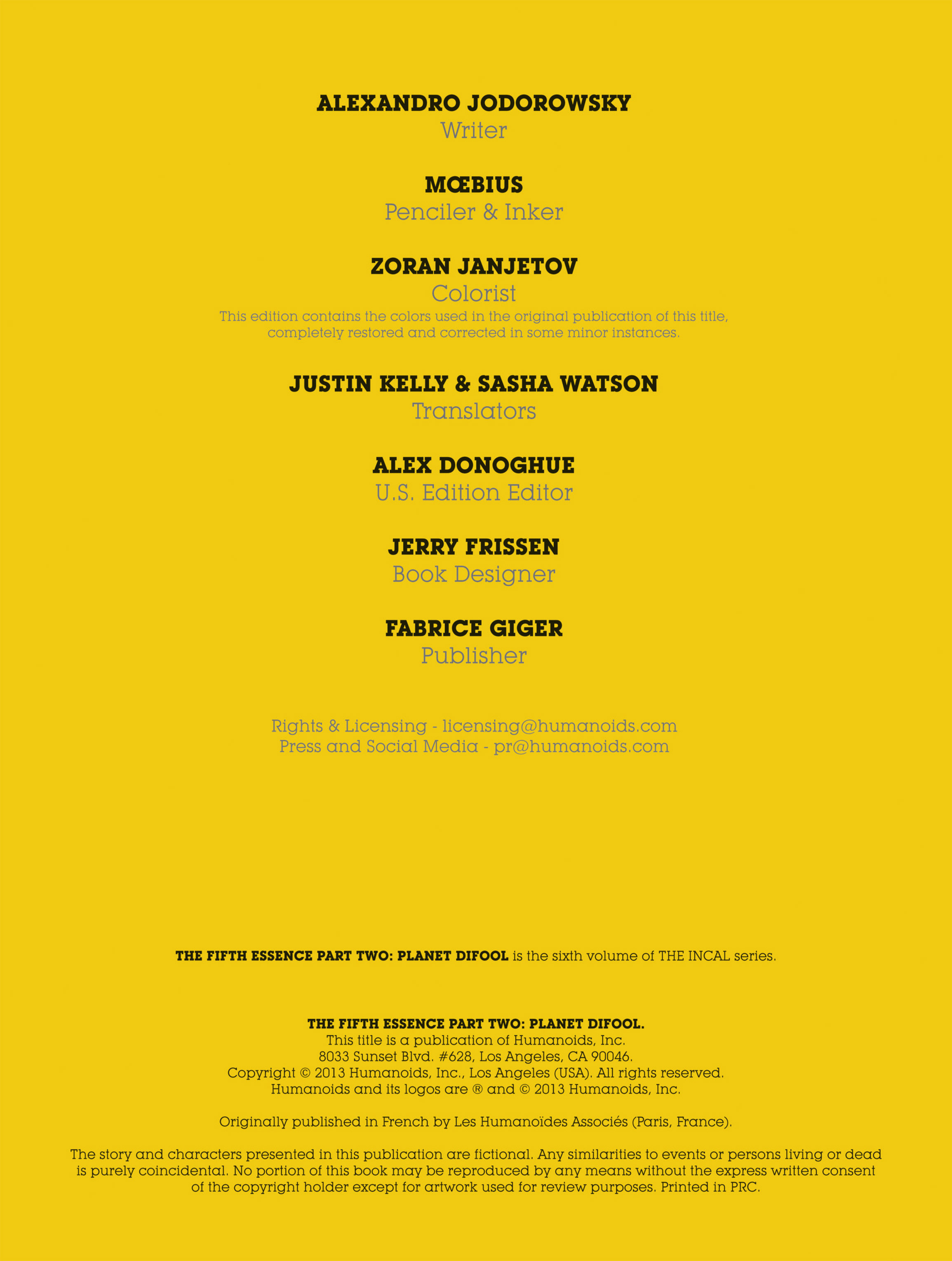 Read online The Incal comic -  Issue # TPB 6 - 3