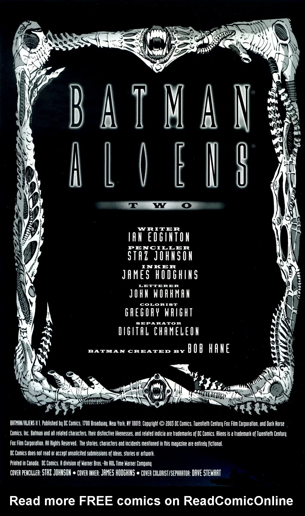 Read online Batman/Aliens II comic -  Issue #1 - 2