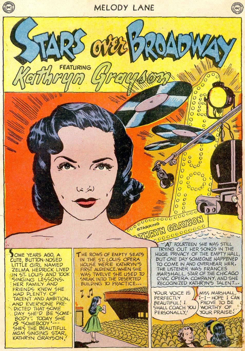 Read online Miss Melody Lane of Broadway comic -  Issue #3 - 12