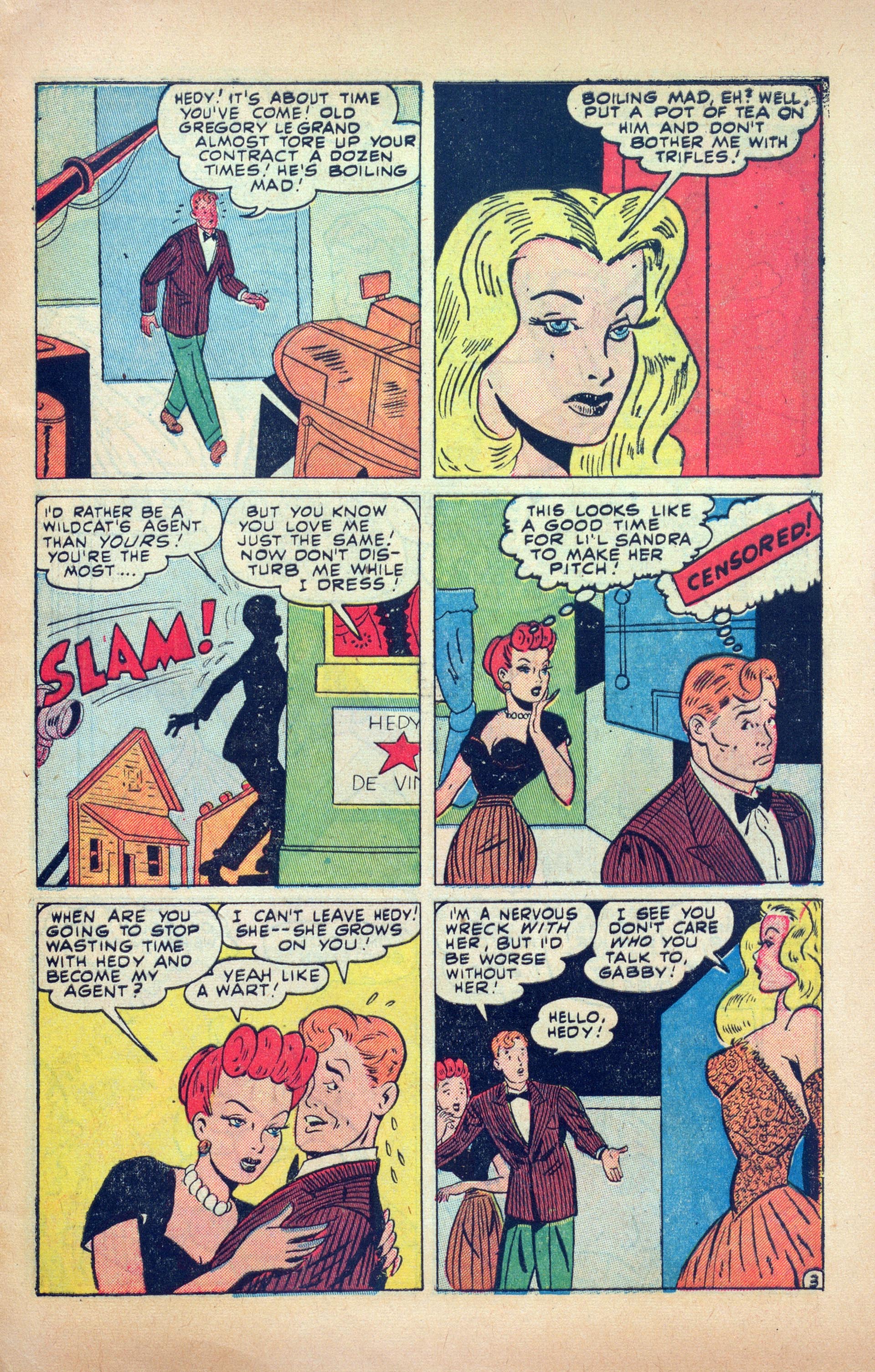 Read online Hedy Of Hollywood Comics comic -  Issue #44 - 5
