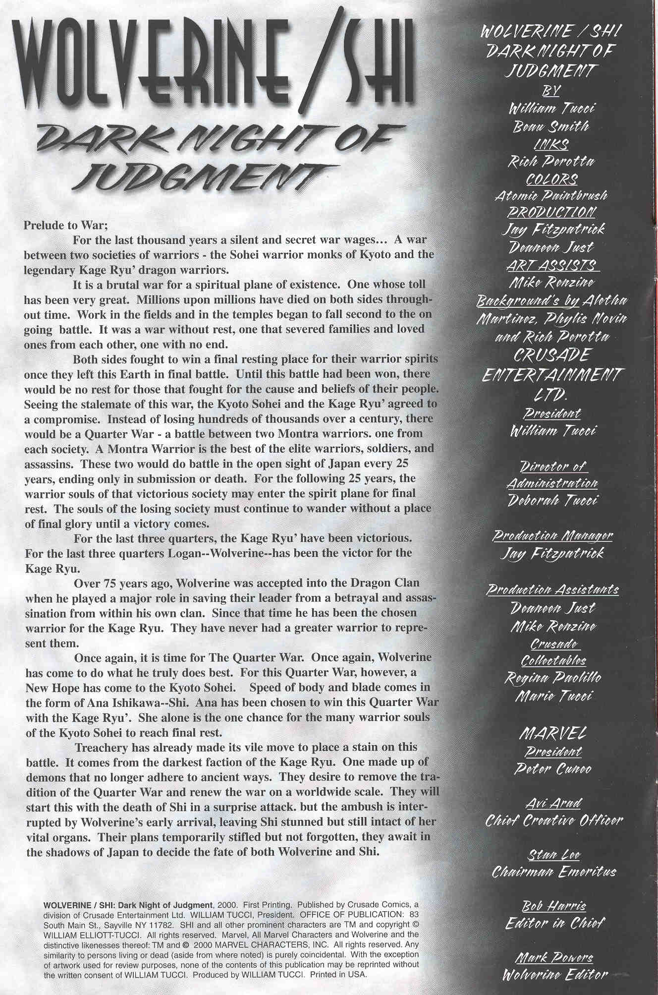 Read online Wolverine/Shi: Dark Night of Judgment comic -  Issue # Full - 7