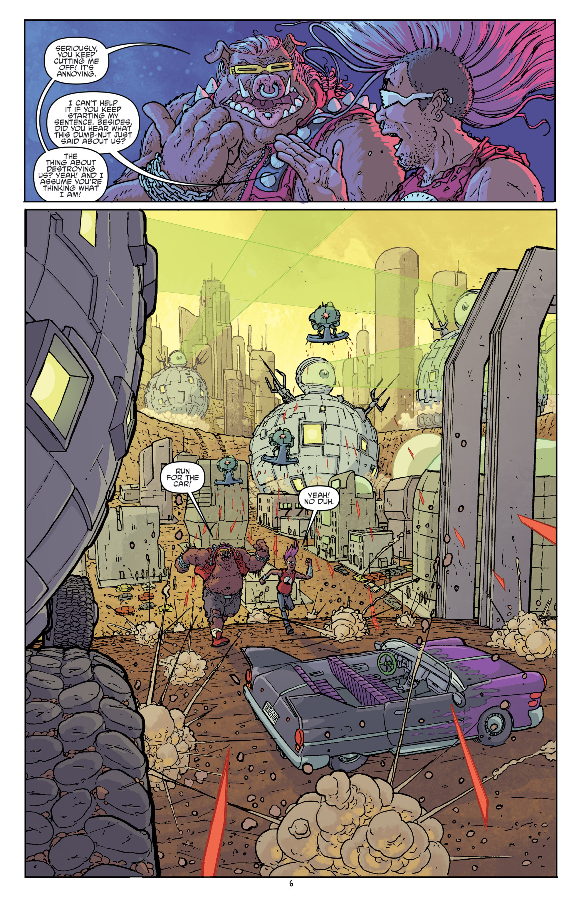 Read online Teenage Mutant Ninja Turtles Bebop & Rocksteady Destroy Everything comic -  Issue #4 - 8