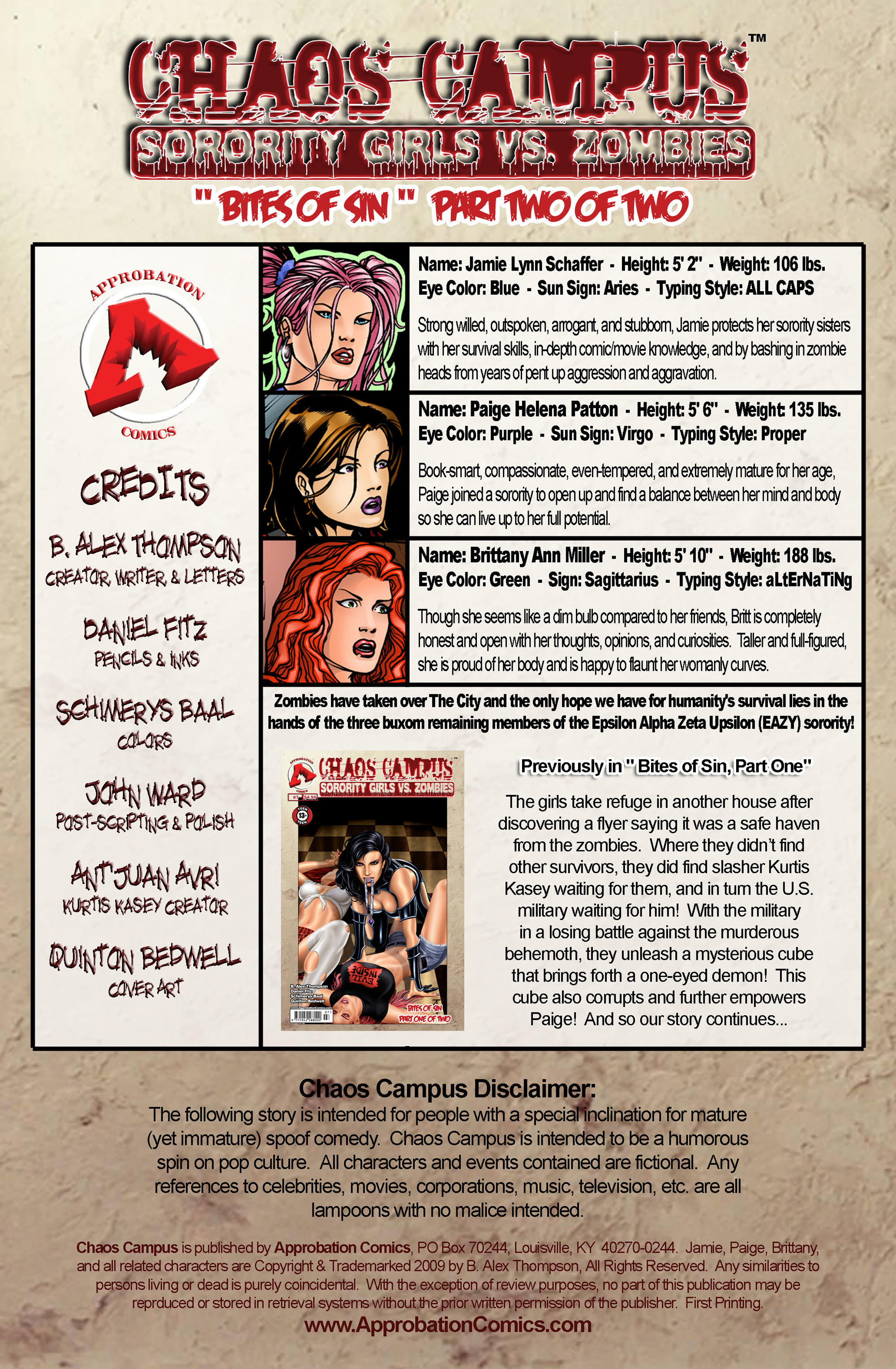 Read online Chaos Campus: Sorority Girls Vs. Zombies comic -  Issue #8 - 2