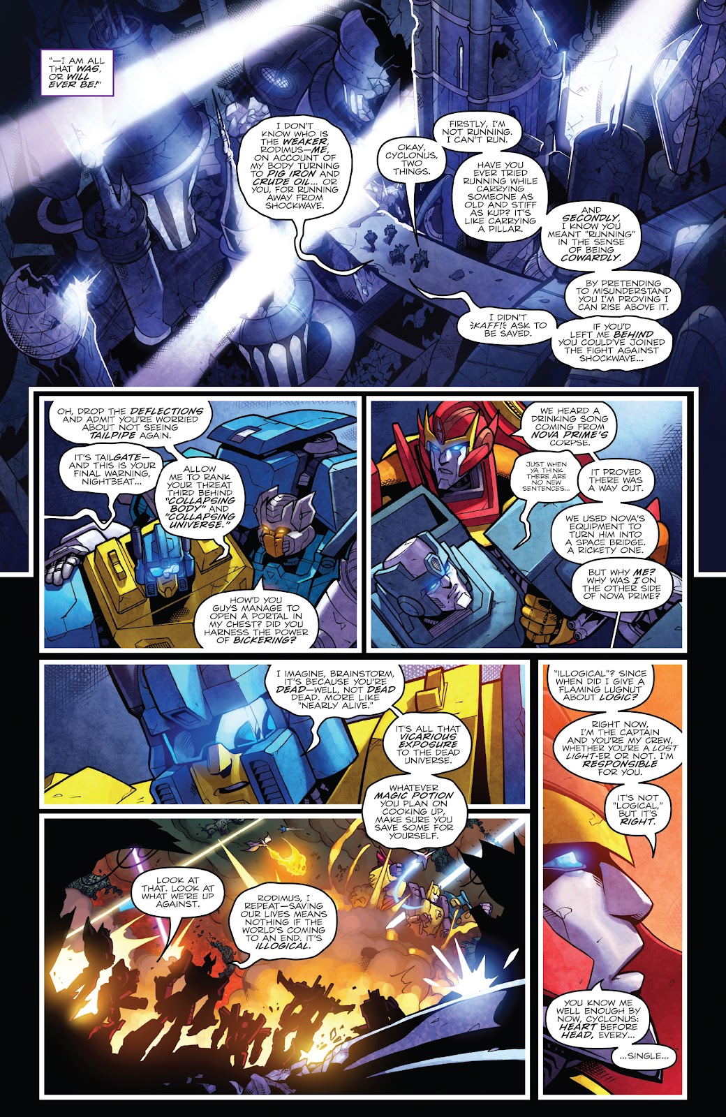 The Transformers: Dark Cybertron Finale issue Full - Page 132
