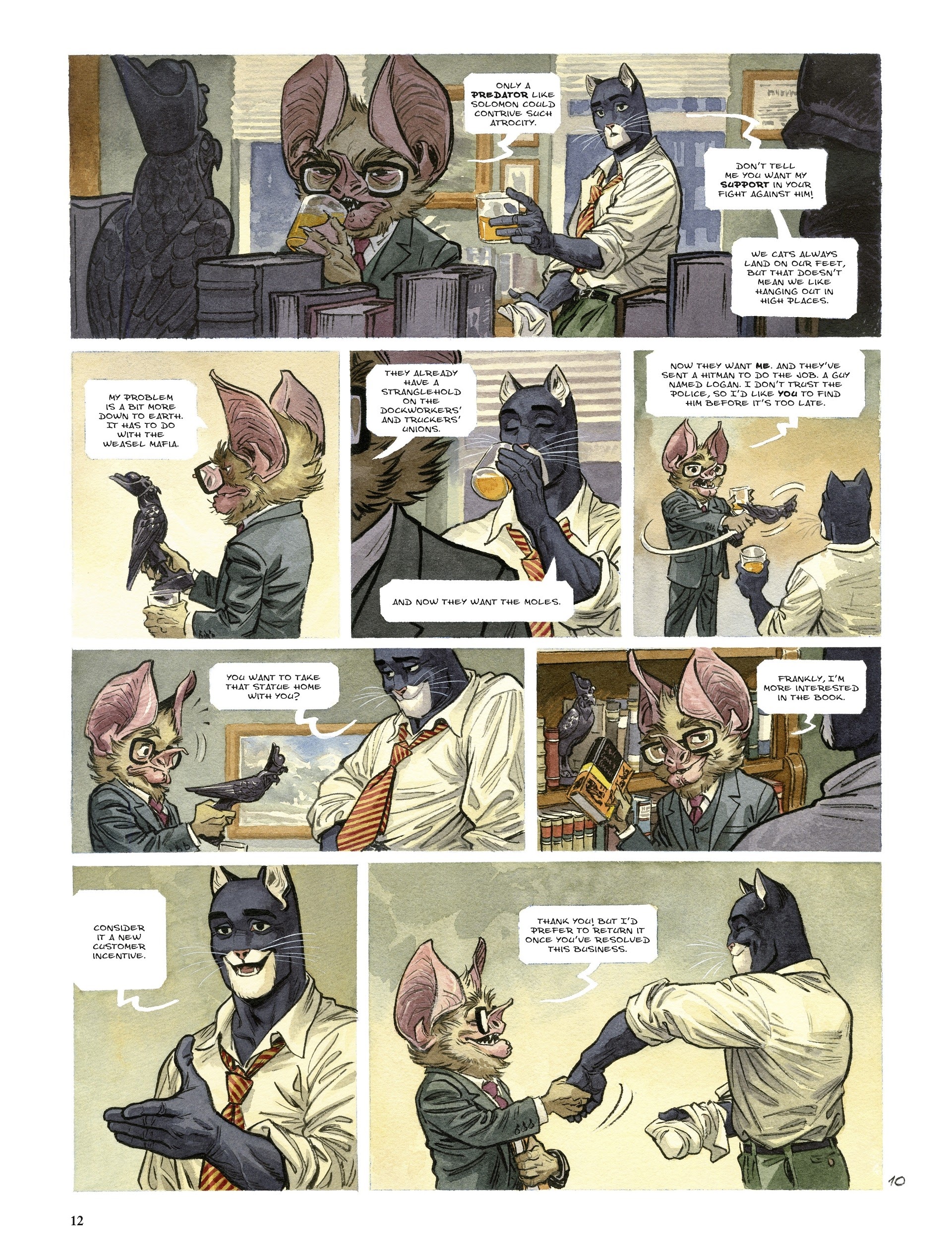 Read online Blacksad: They All Fall Down comic -  Issue #1 - 12
