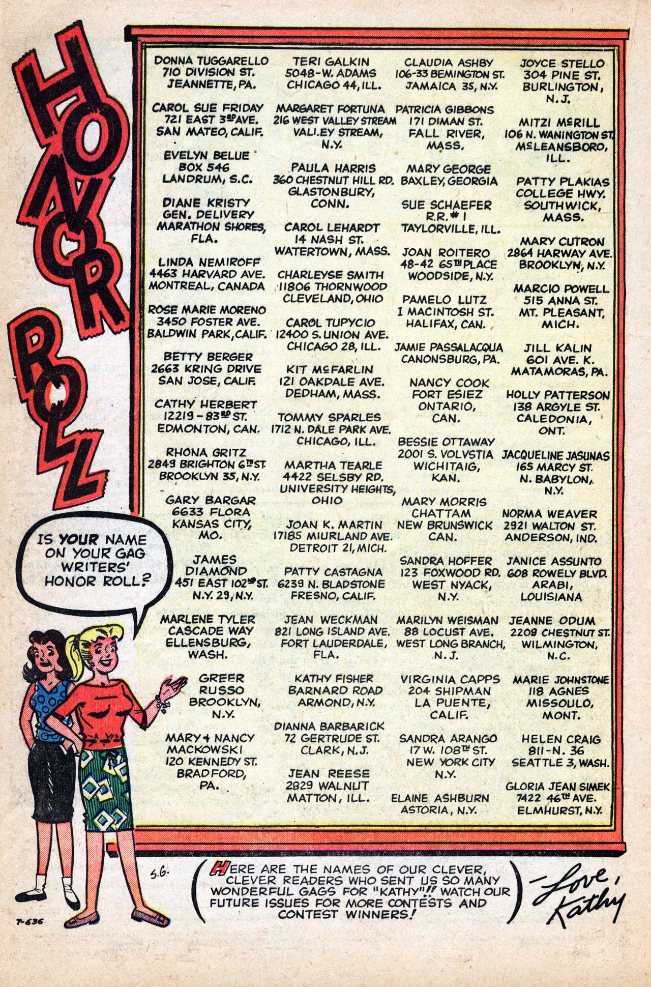 Read online Kathy (1959) comic -  Issue #4 - 24