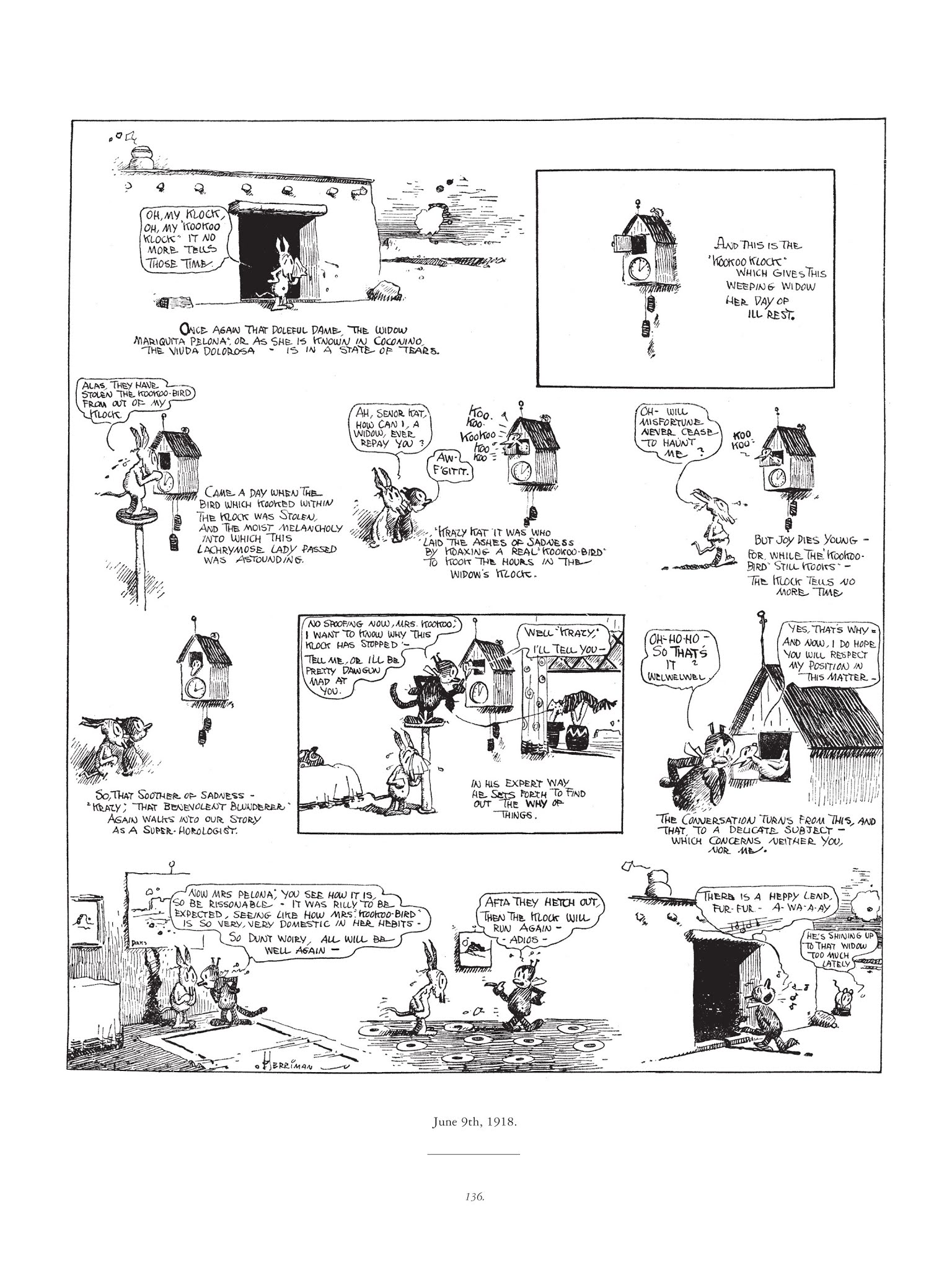 Read online Krazy & Ignatz comic -  Issue # TPB 1 - 136