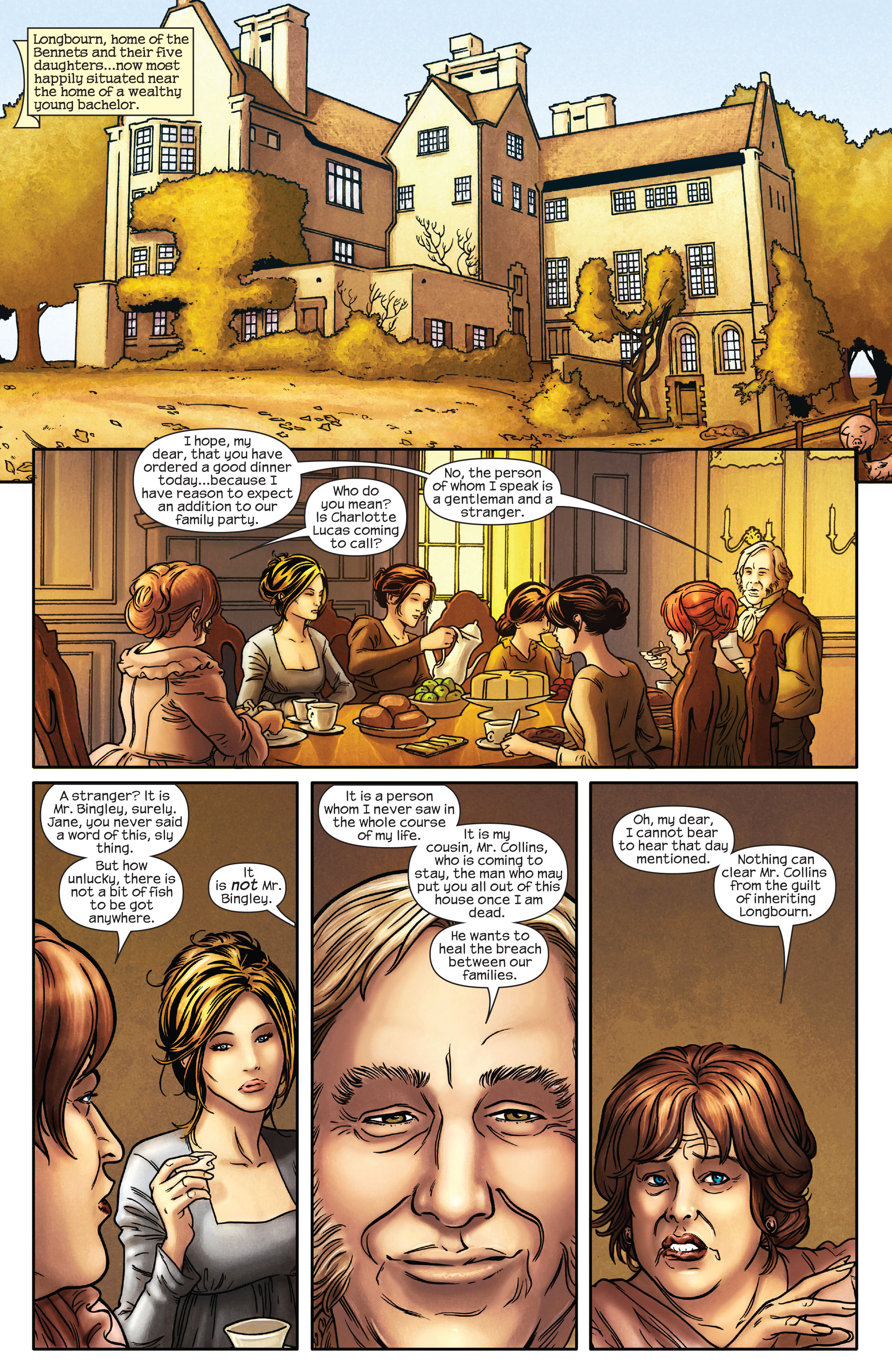 Read online Pride & Prejudice (2009) comic -  Issue #2 - 3