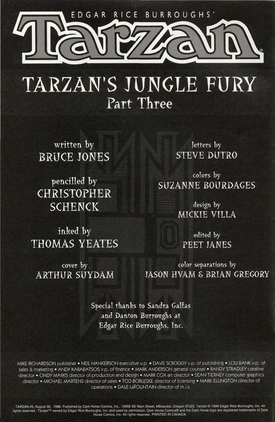 Read online Tarzan (1996) comic -  Issue #3 - 2