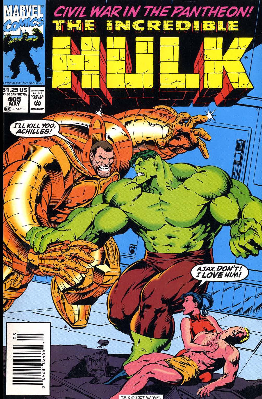 Read online The Incredible Hulk (1968) comic -  Issue #405 - 1