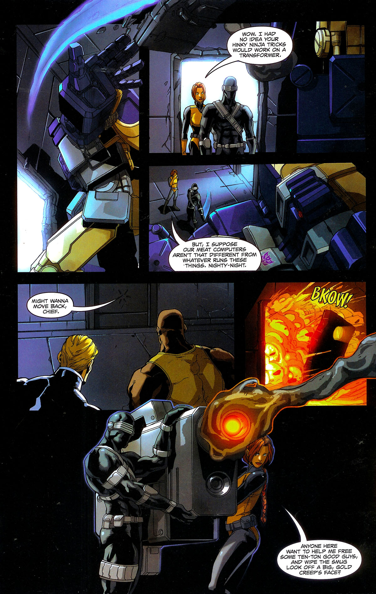 Read online G.I. Joe vs. The Transformers III: The Art of War comic -  Issue #4 - 17